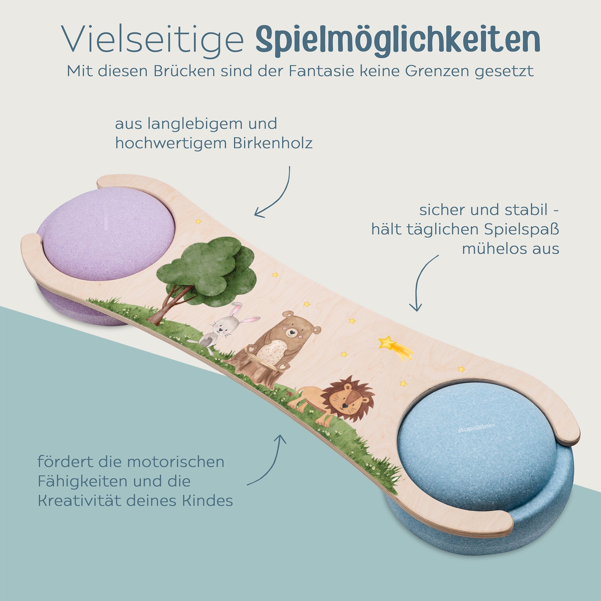 STAPELWELT Abenteuerbrücke für stapelstein® - Tiere - wunderwunsch