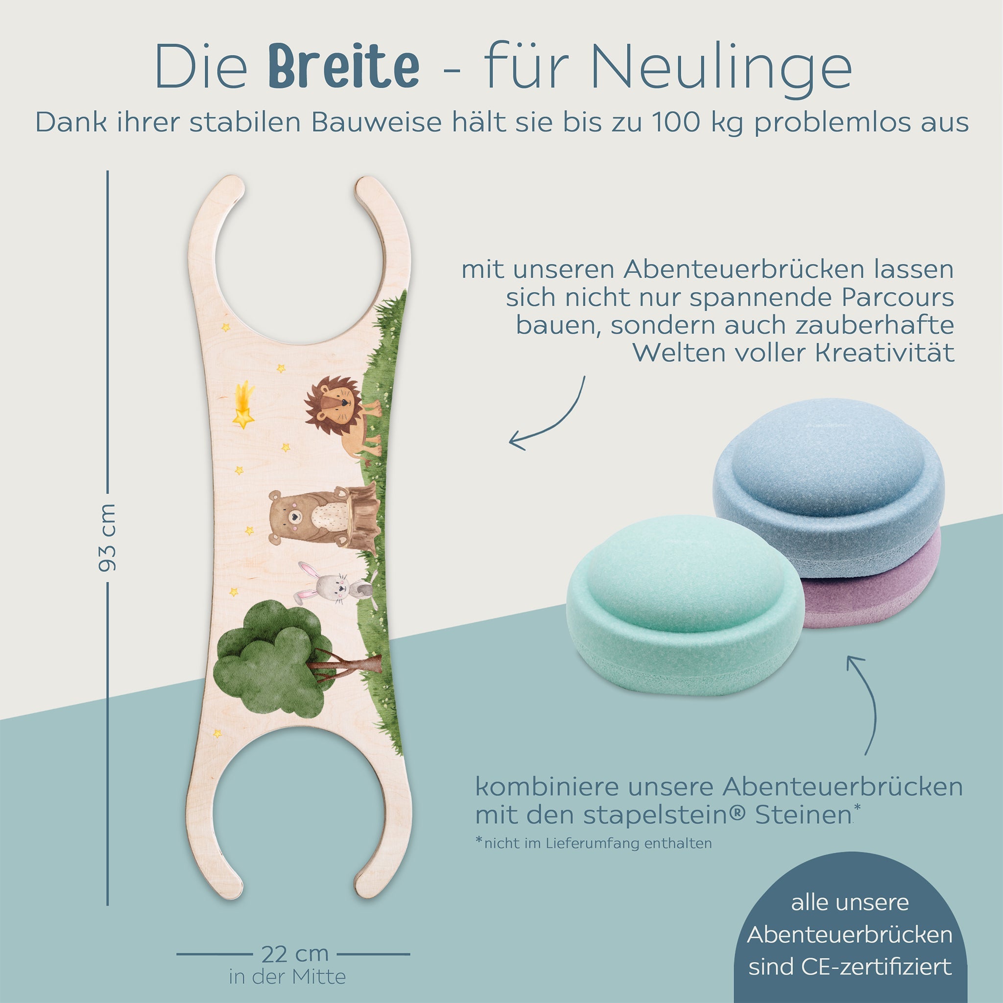 STAPELWELT Abenteuerbrücke für stapelstein® - Tiere - wunderwunsch