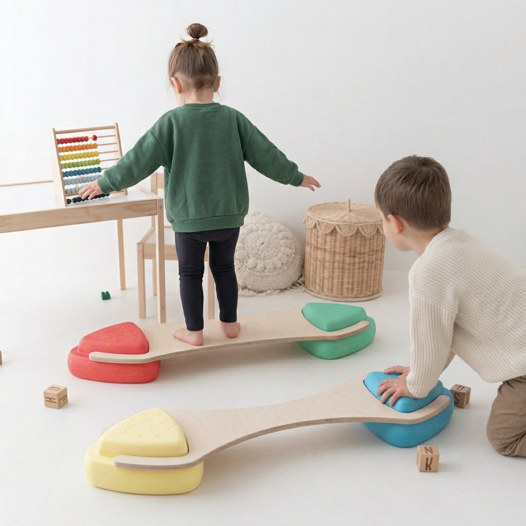 STAPELWELT Abenteuerbrücke für NATTOU Blocky Balance Spielsteine - wunderwunsch