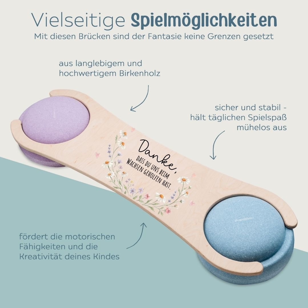 STAPELWELT Abenteuerbrücke für stapelstein® - Danke, dass du beim wachsen geholfen hast - wunderwunsch