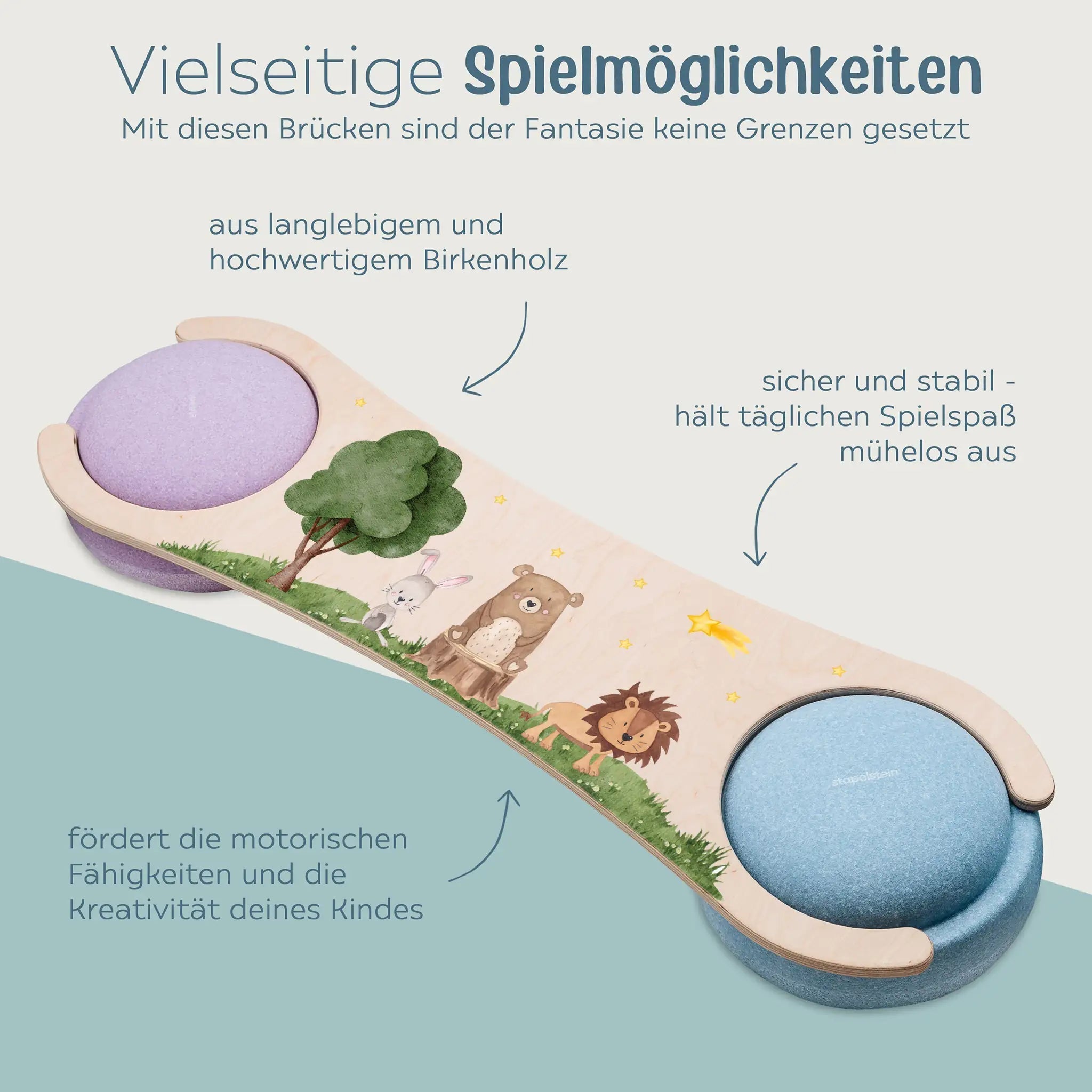 STAPELWELT Abenteuerbrücke für stapelstein® - Tiere - wunderwunsch