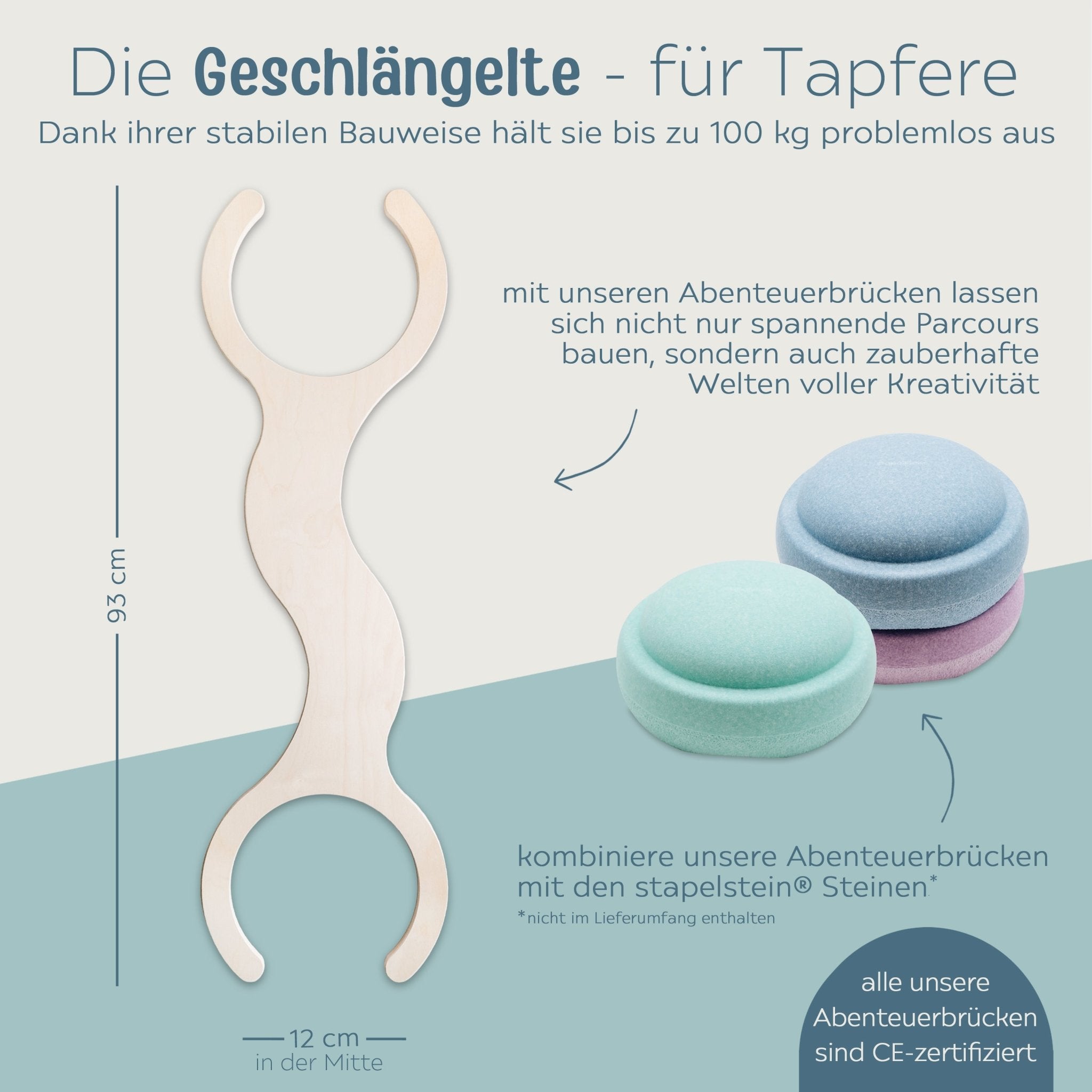 STAPELWELT "Affirmationen" Abenteuerbrücke für stapelstein® - wunderwunsch
