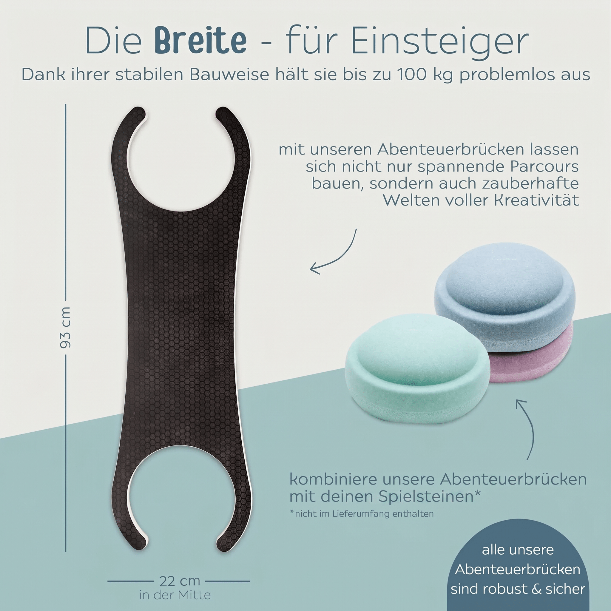 STAPELWELT Outdoor Abenteuerbrücke aus Holz - wunderwunsch