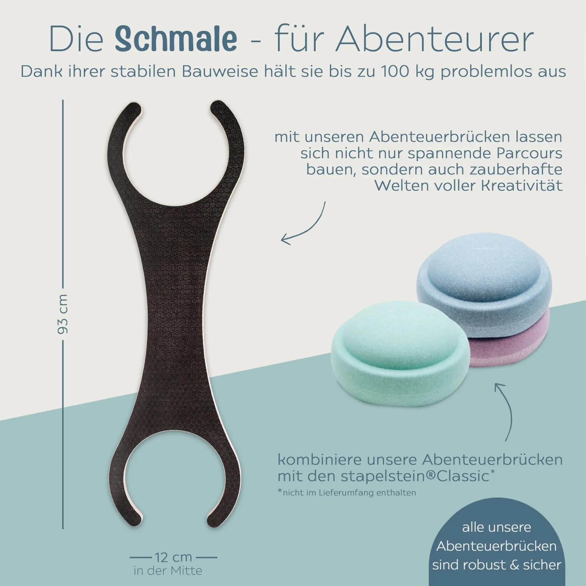 STAPELWELT Outdoor Abenteuerbrücke für stapelstein® - wunderwunsch