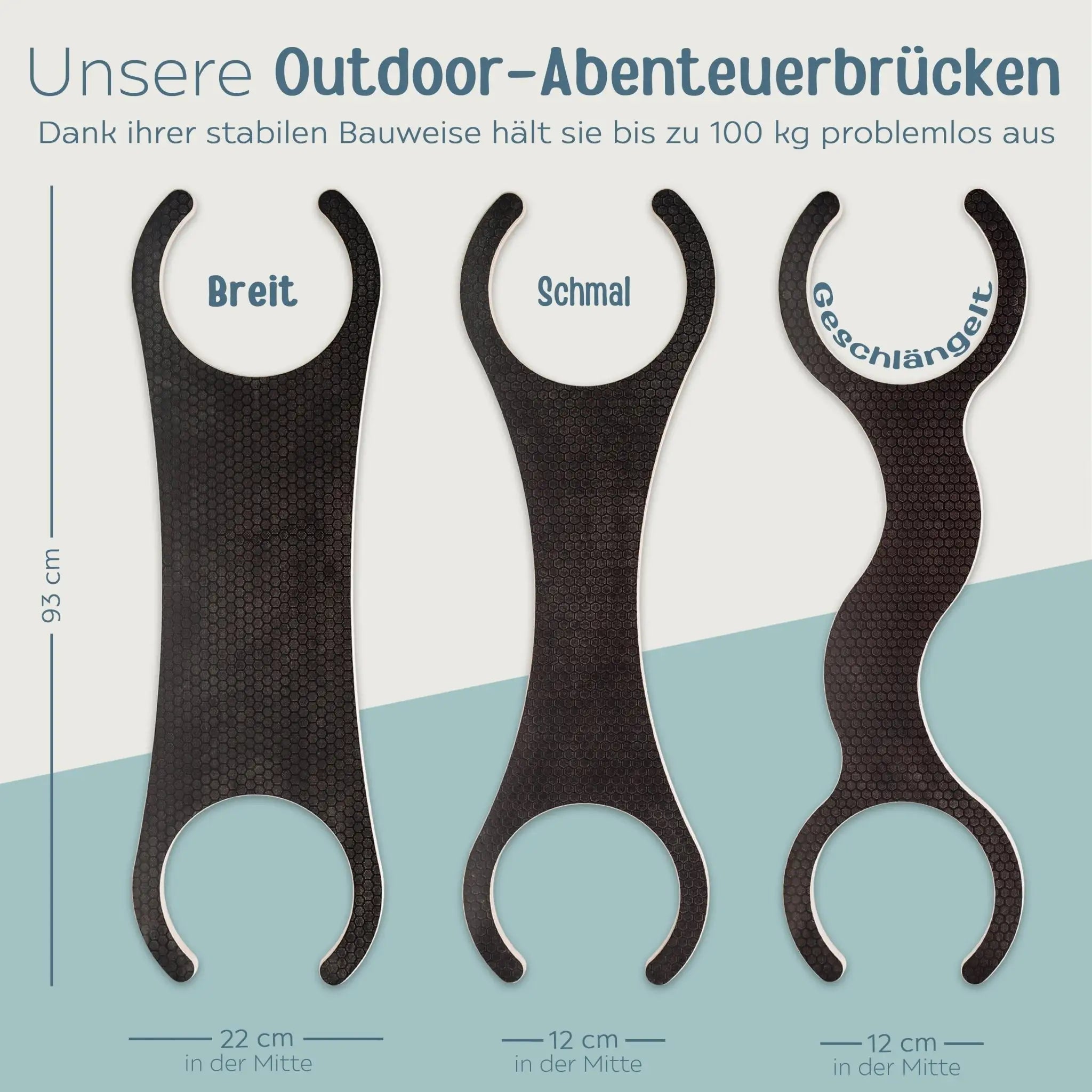 STAPELWELT Outdoor Abenteuerbrücke für stapelstein® - wunderwunsch