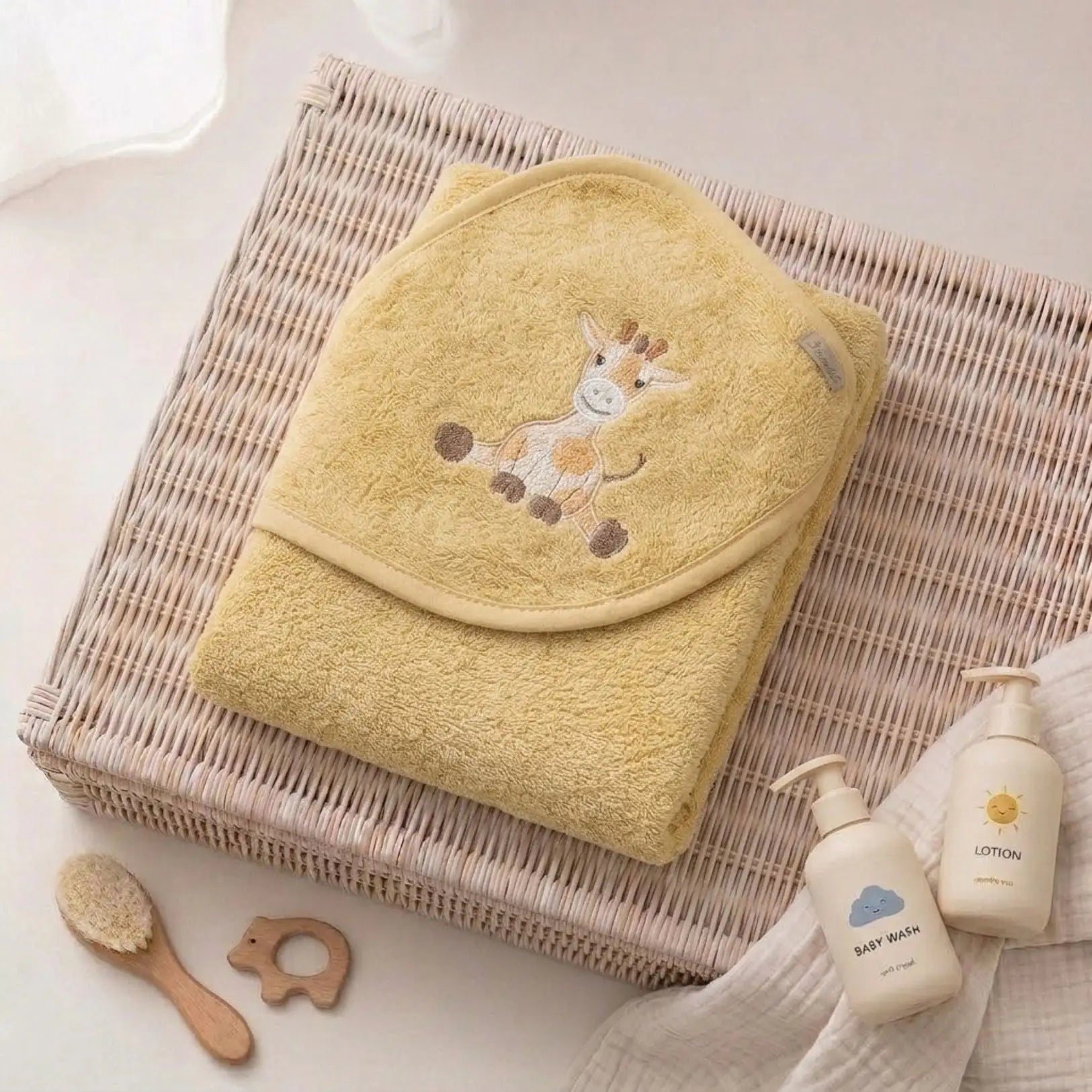 STERNTALER Tier Baby Kapuzenhandtuch Frottee personalisierbar - wunderwunsch