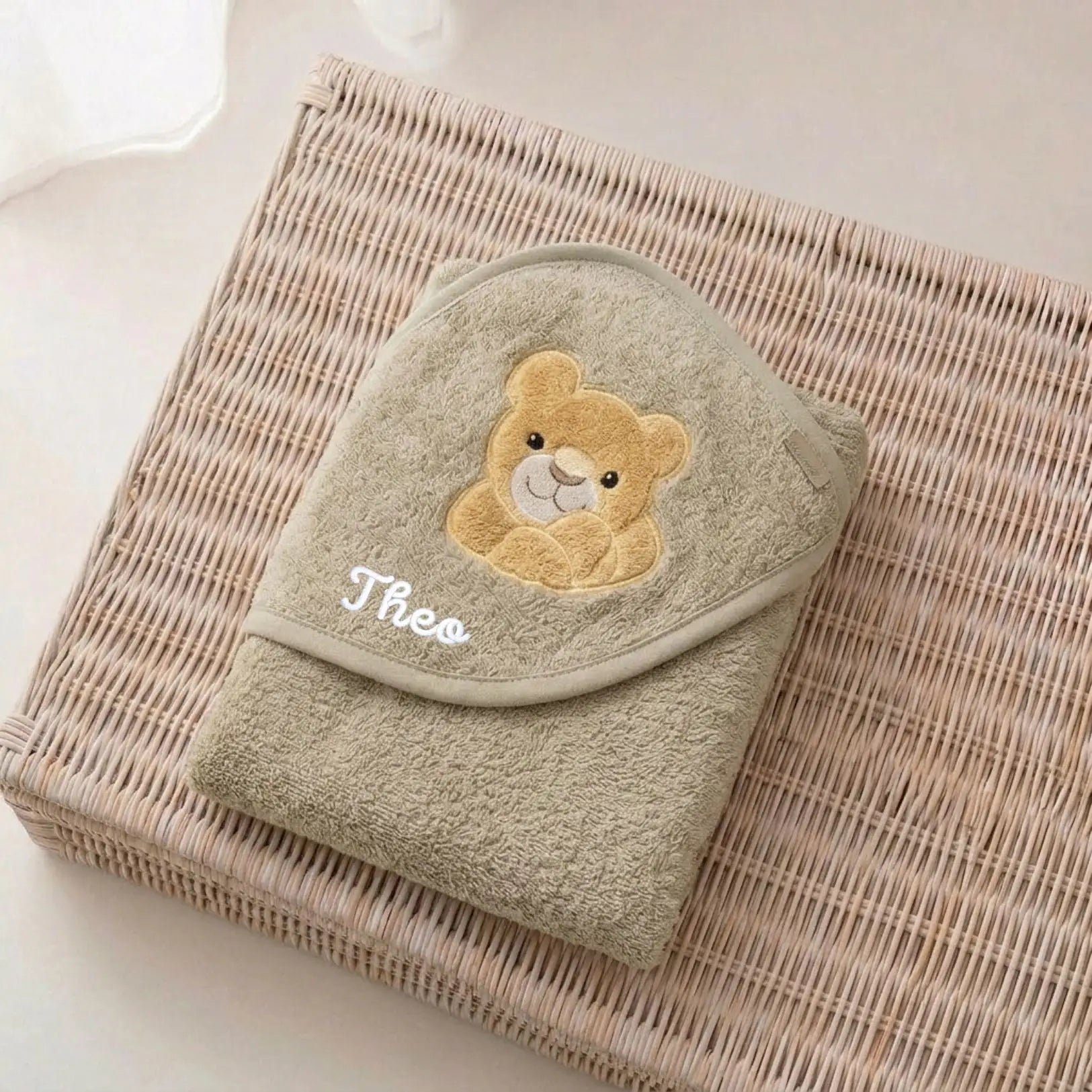 STERNTALER Tier Baby Kapuzenhandtuch Frottee personalisierbar - wunderwunsch