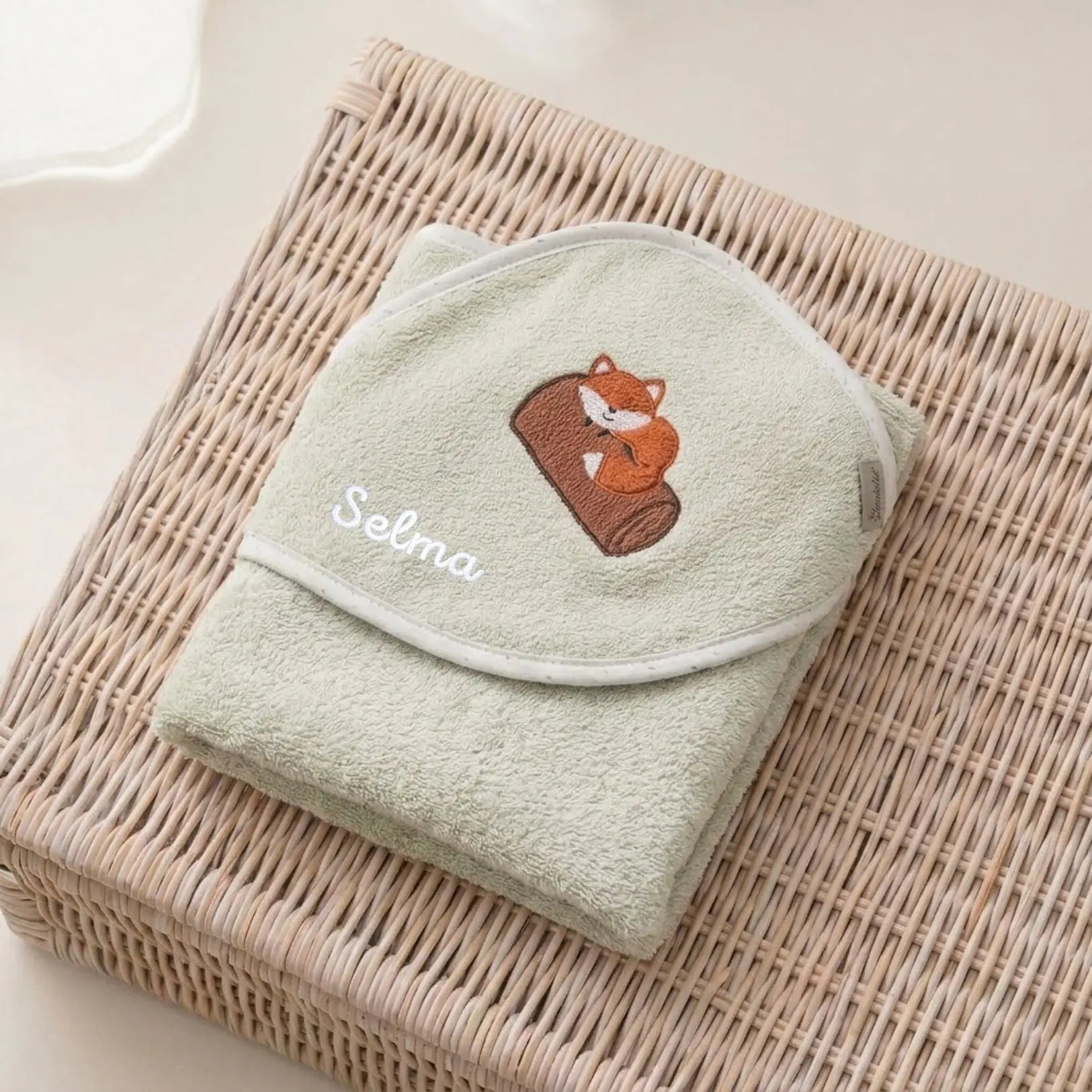 STERNTALER Tier Baby Kapuzenhandtuch Frottee personalisierbar - wunderwunsch