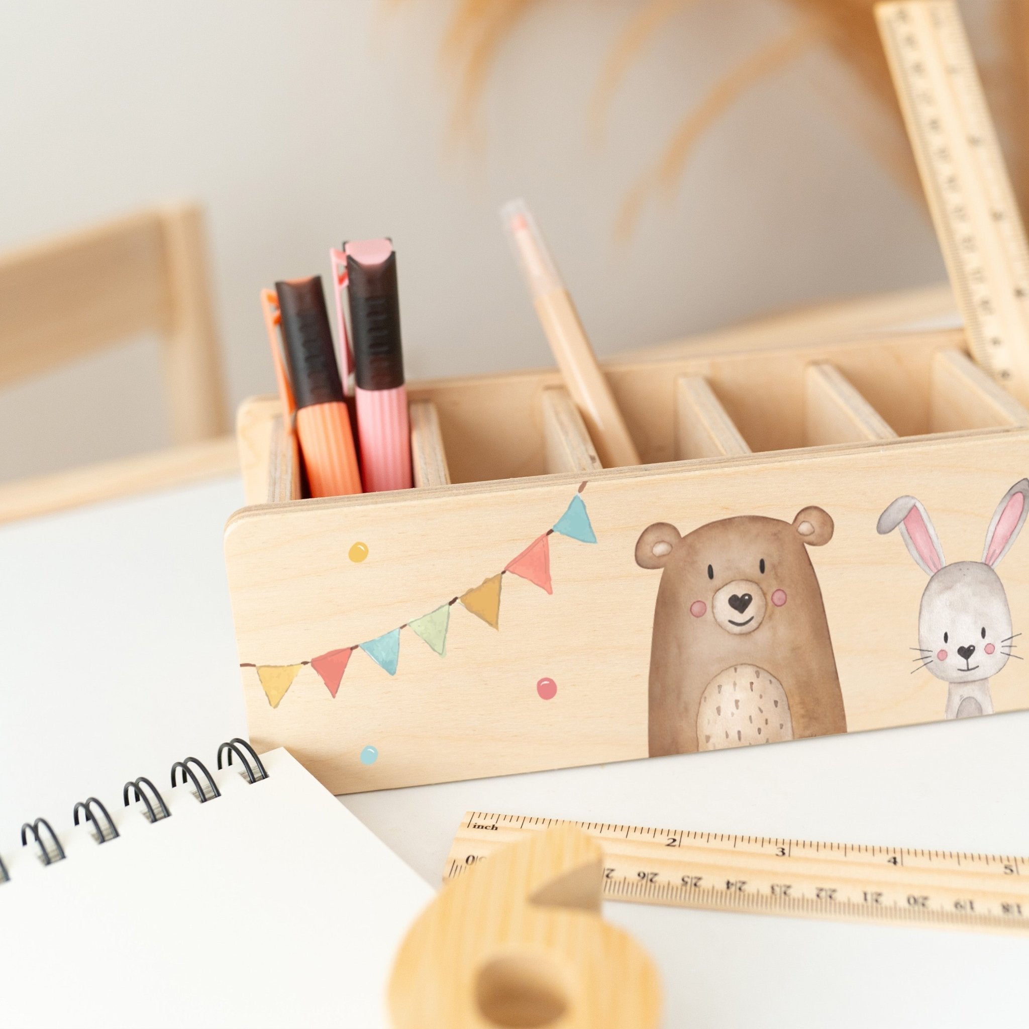 Stifteheld Tiere unten Girlande - wunderwunsch