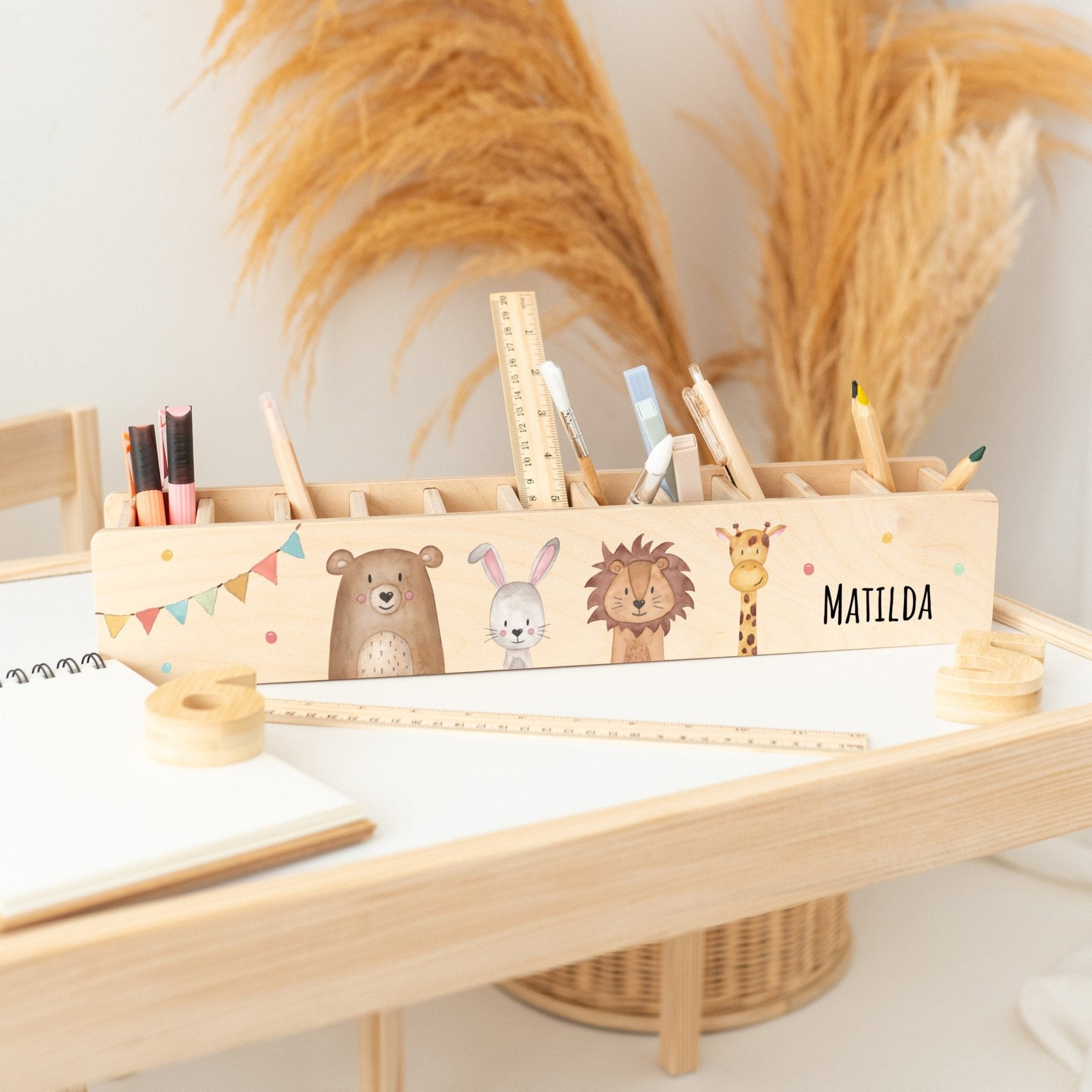 Stifteheld Tiere unten Girlande - wunderwunsch