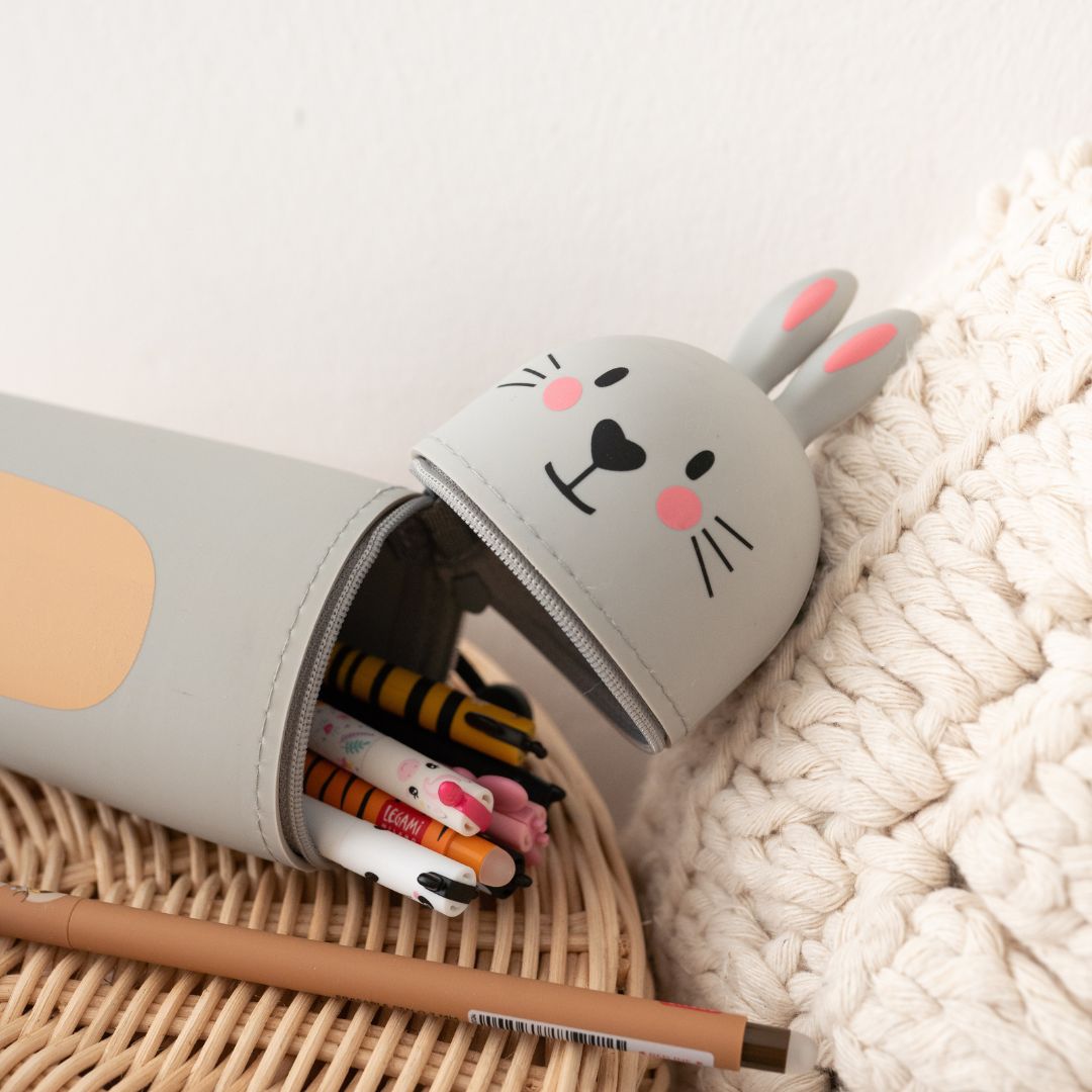 Stiftemäppchen Bär oder Hase personalisierbar - wunderwunsch