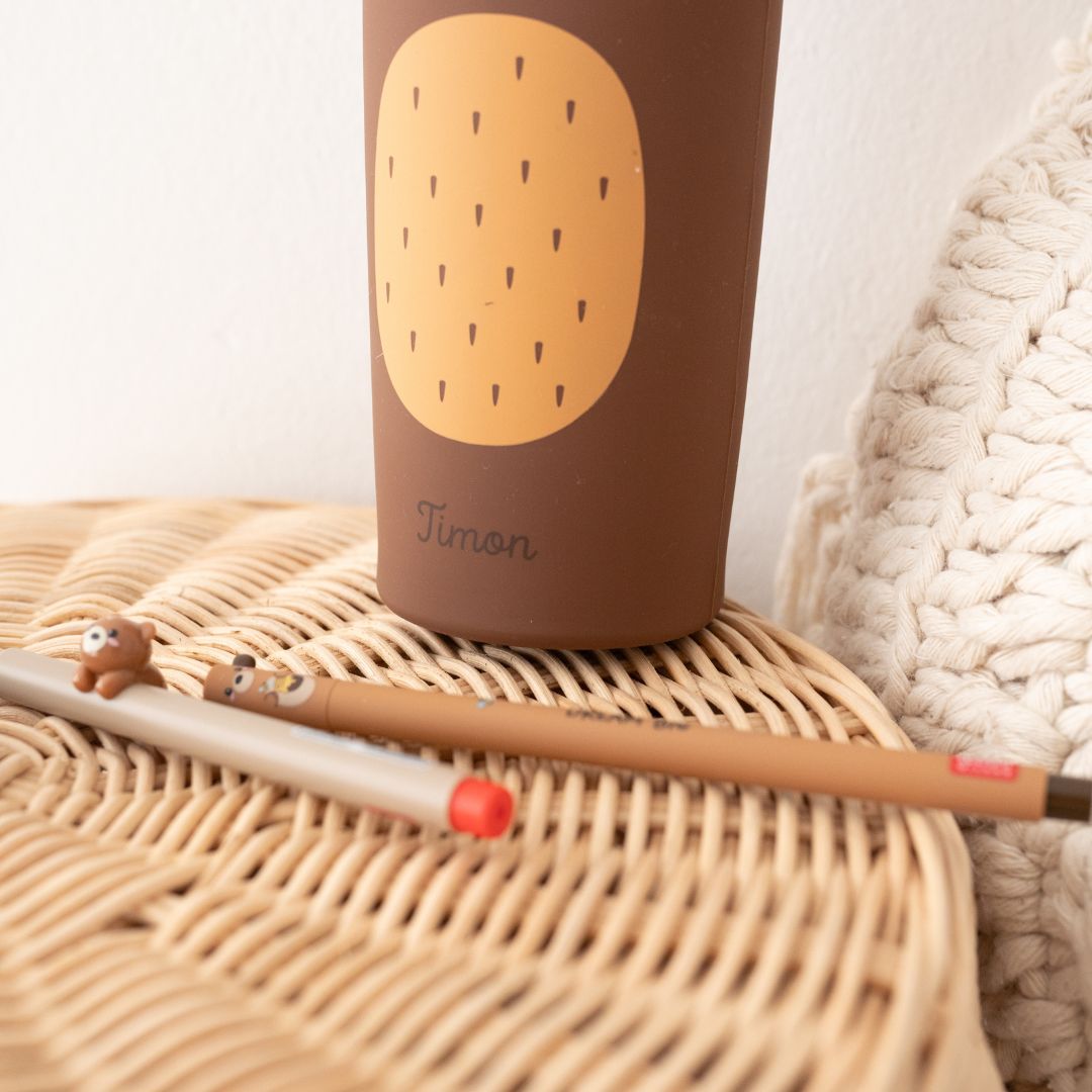 Stiftemäppchen Bär oder Hase personalisierbar - wunderwunsch