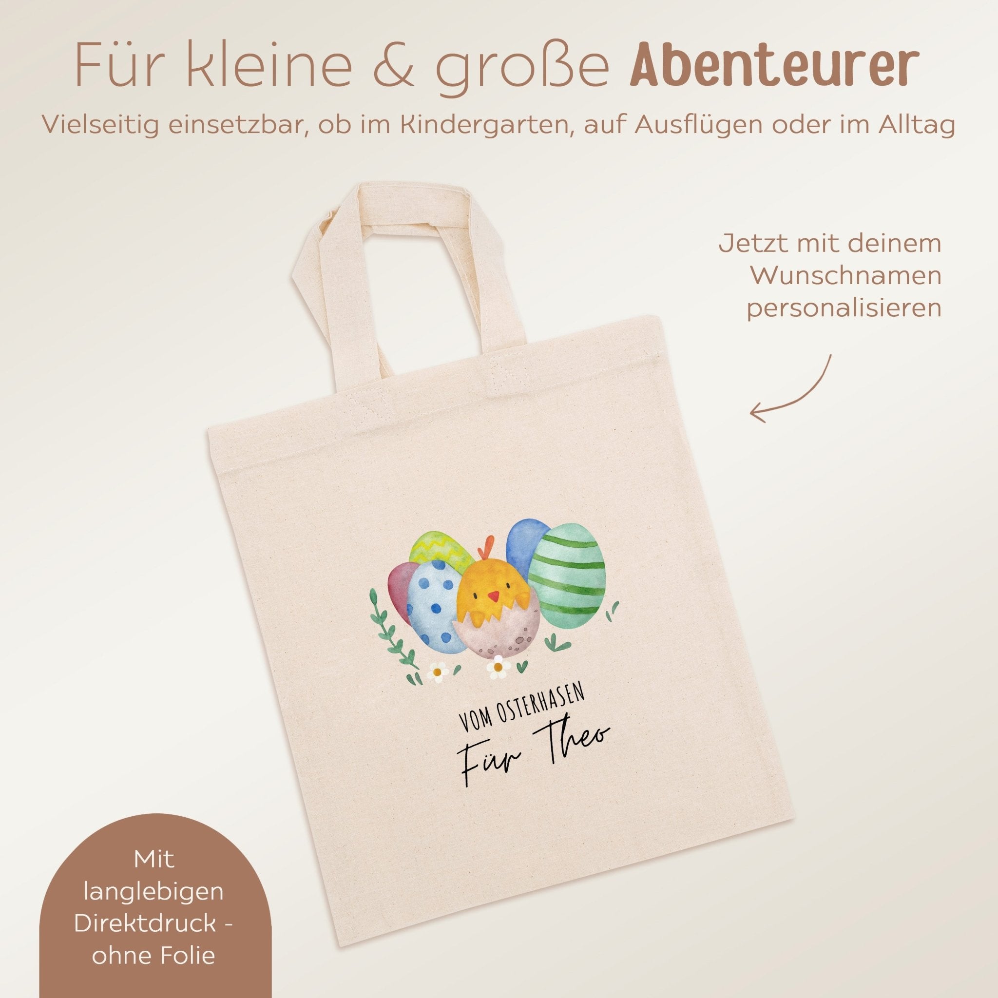 Stoffbeutel "Ostern" personalisiert - wunderwunsch