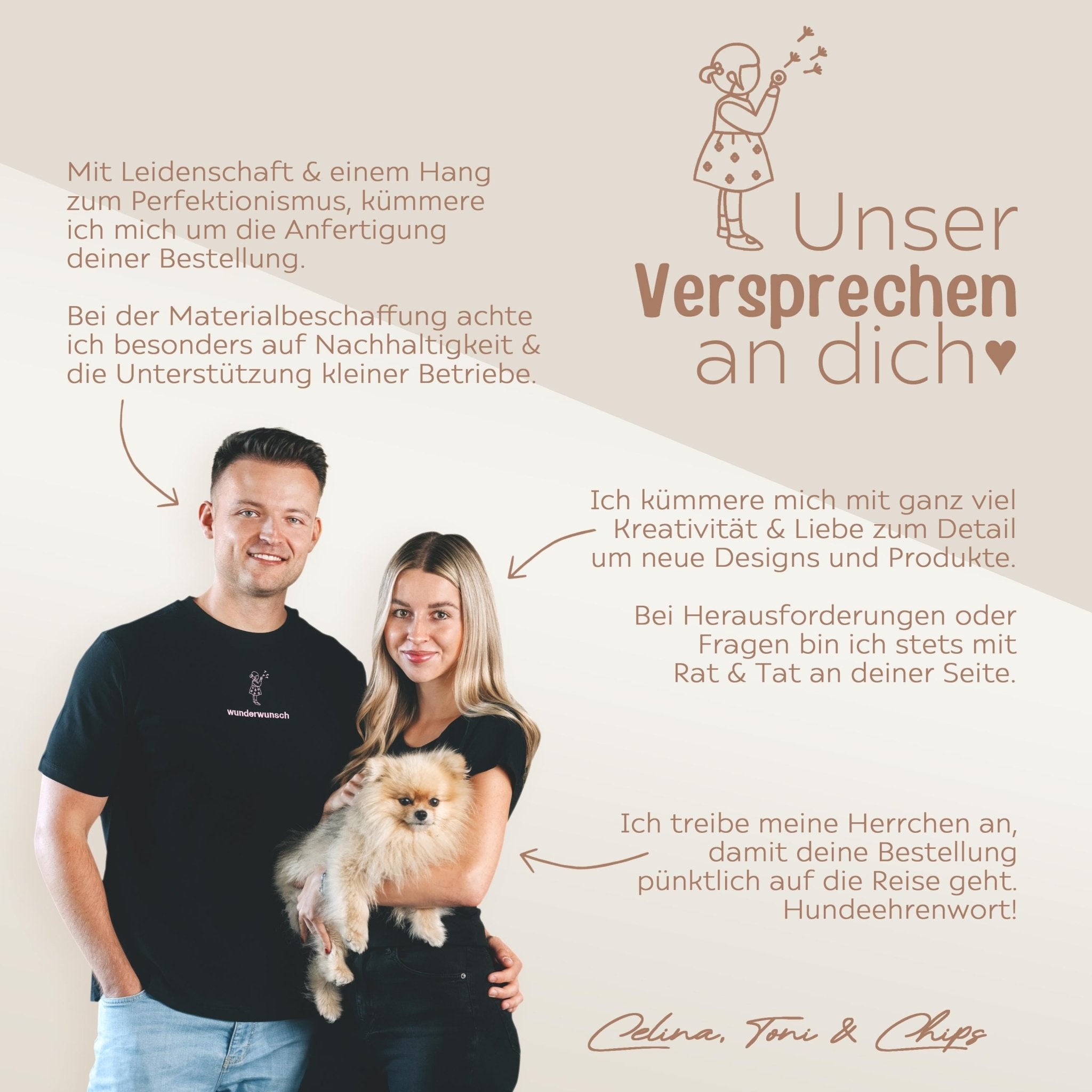 Stoffbeutel - Schultüte für Lehrer - wunderwunsch