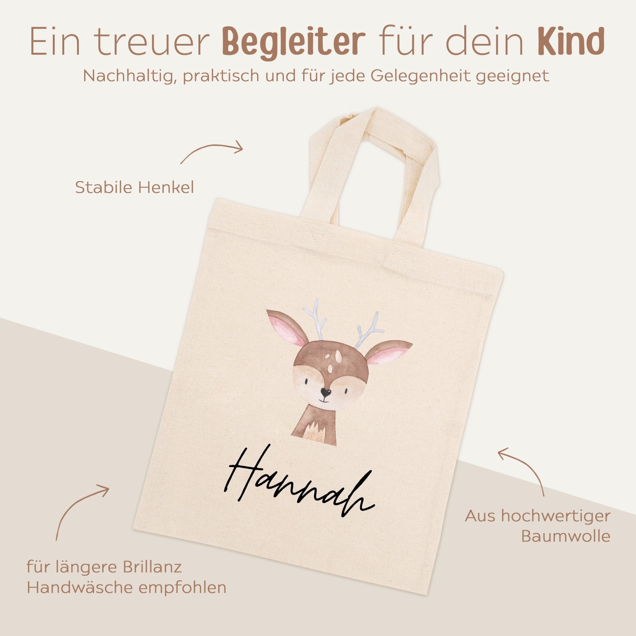 Stoffbeutel "Tier" personalisiert - wunderwunsch