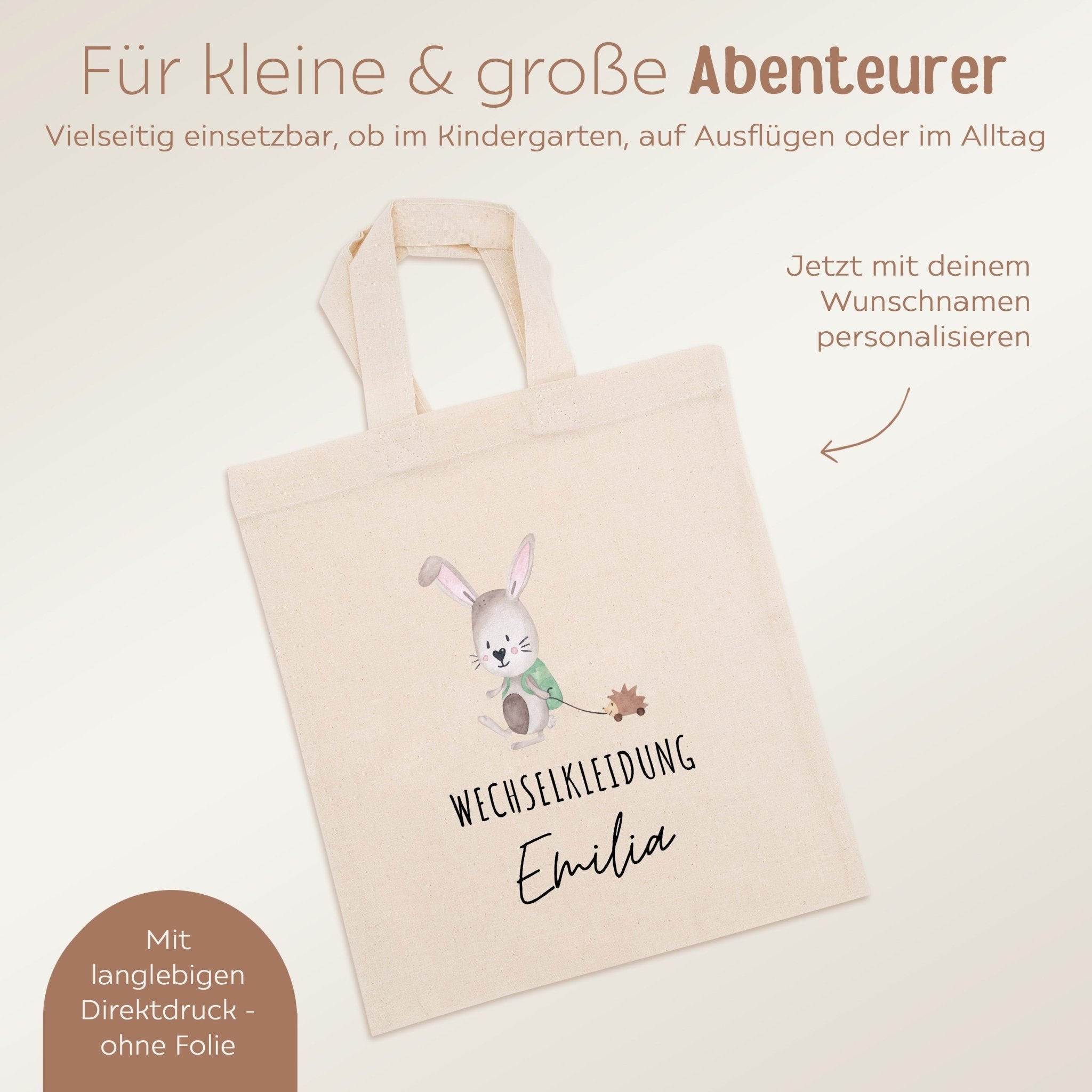 Stoffbeutel "Wechselkleidung" personalisiert - wunderwunsch