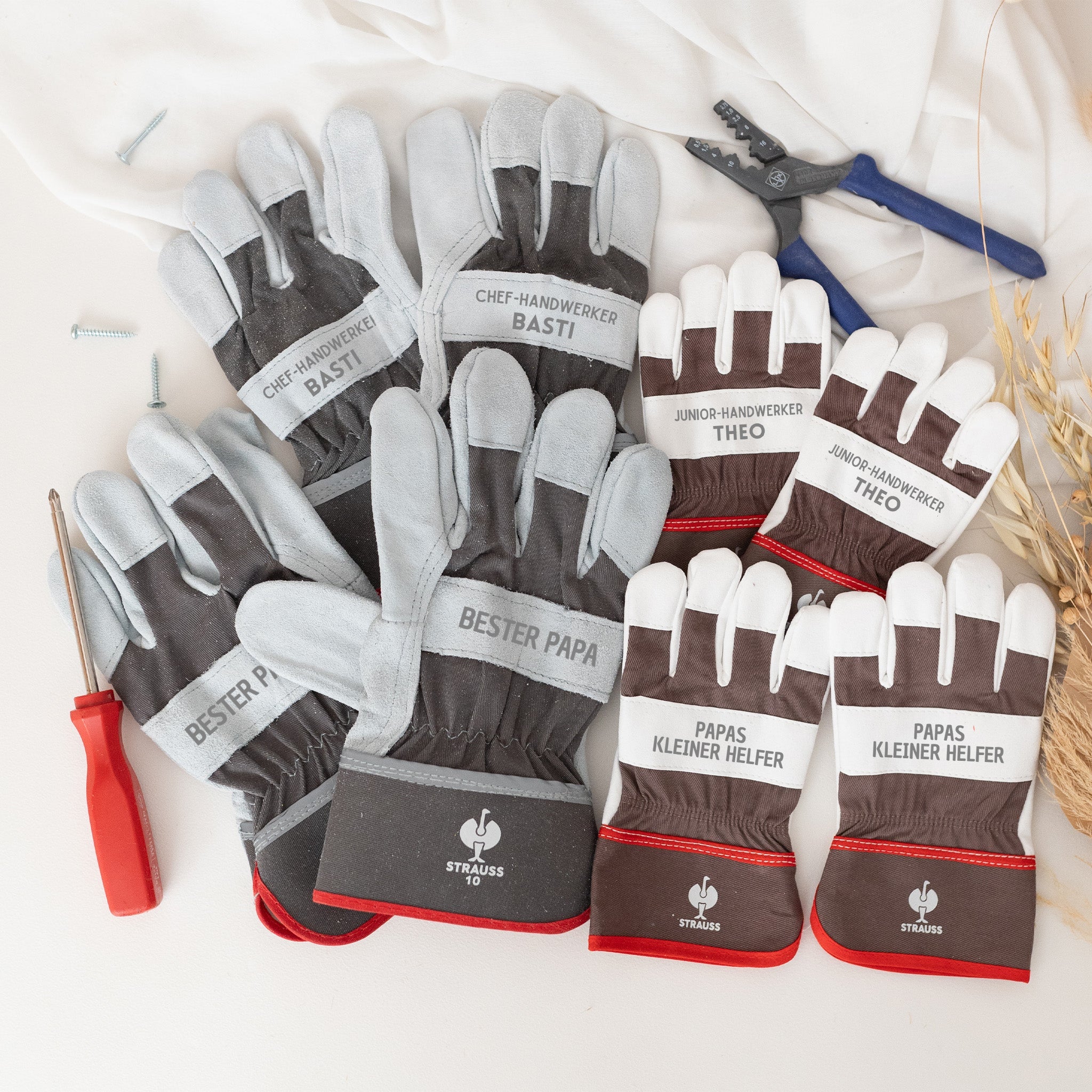 STRAUSS Arbeitshandschuhe für Vater & Sohn - wunderwunsch