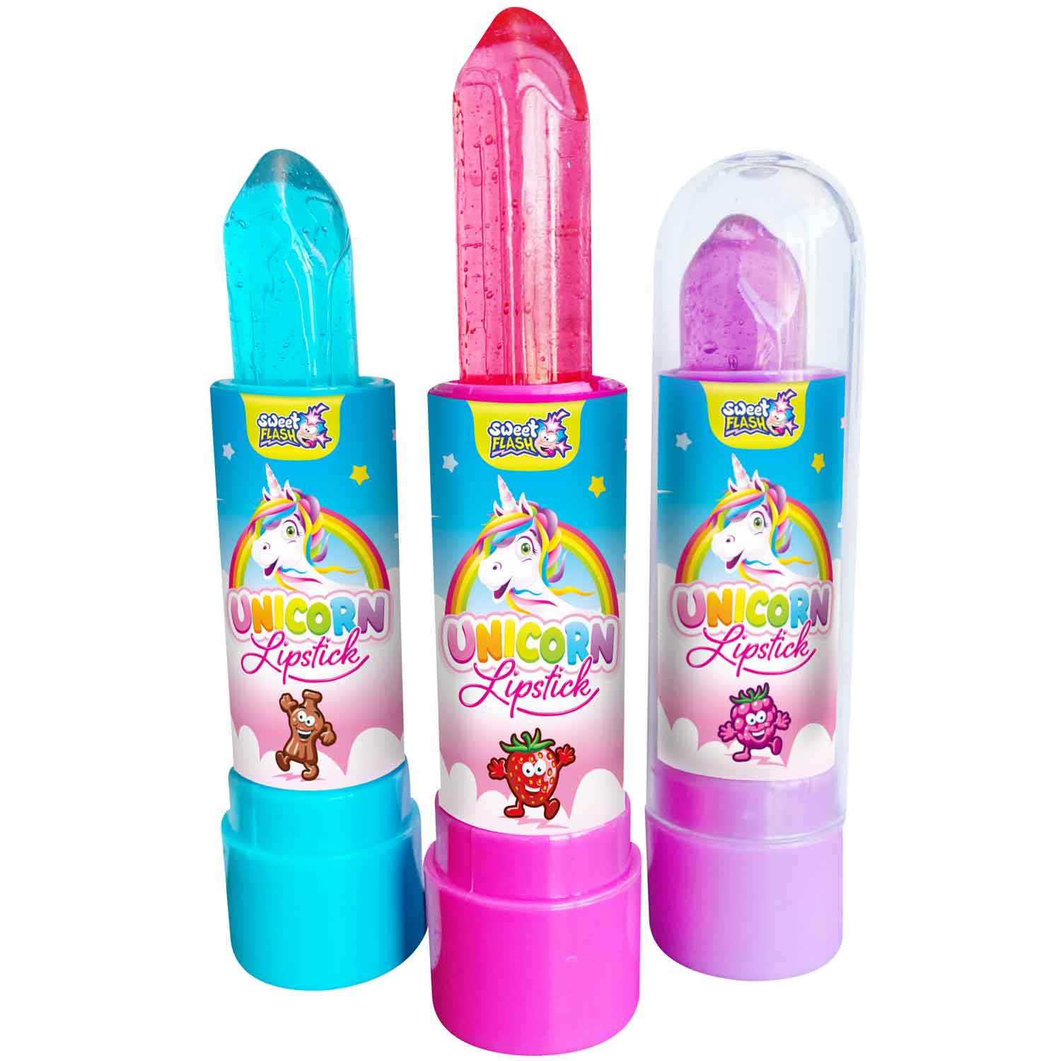 Sweet Flash Unicorn Lipstick Lolly - wunderwunsch