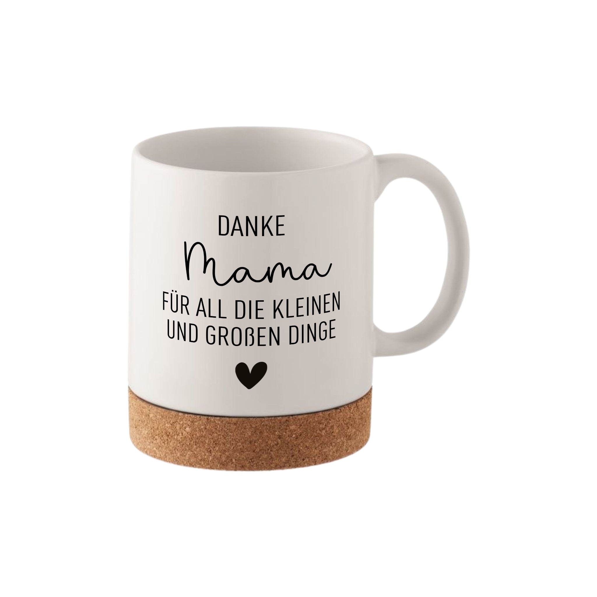 Tasse mit Korkboden - Danke Mama/Papa - wunderwunsch