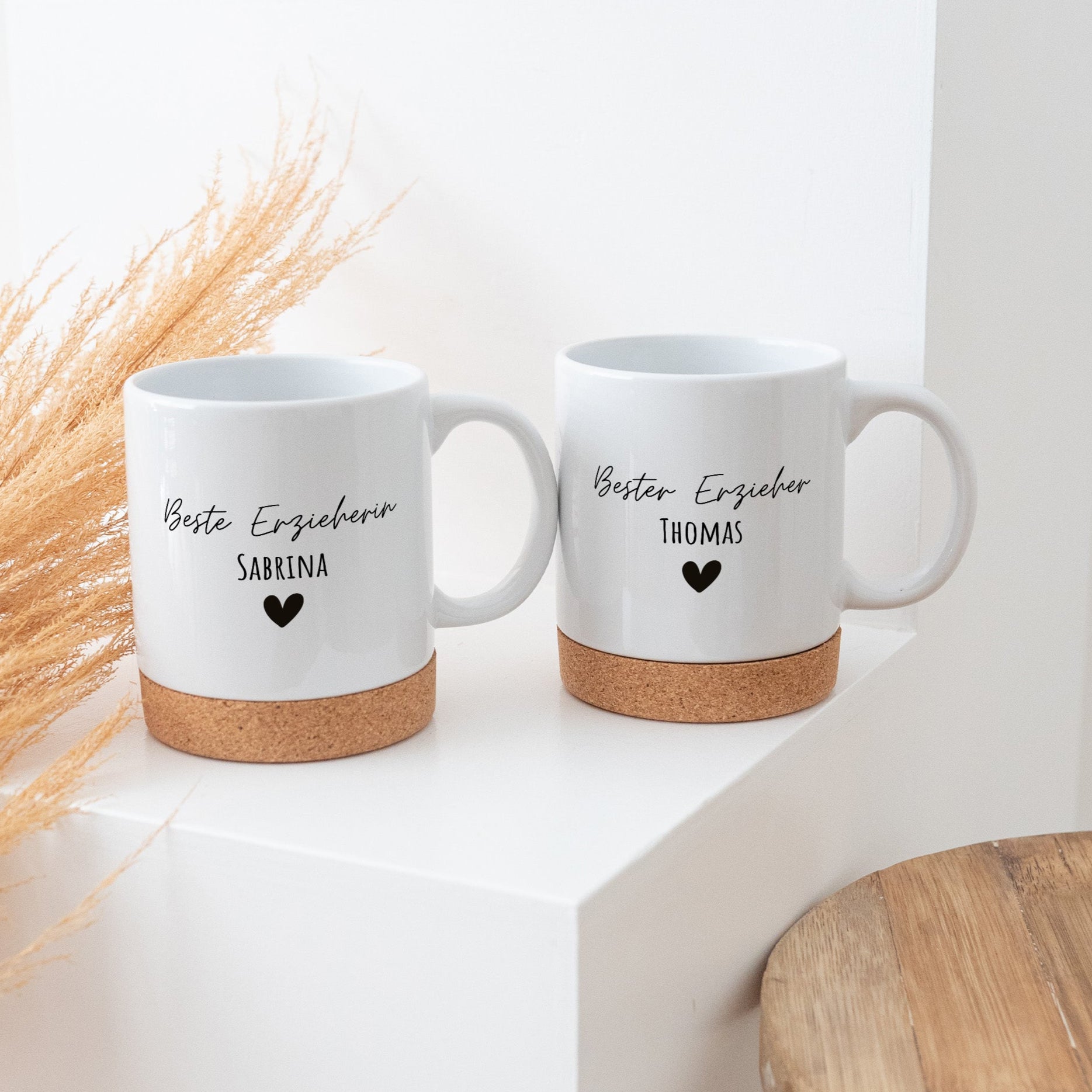 Tasse mit Korkboden - Erzieher/in - wunderwunsch