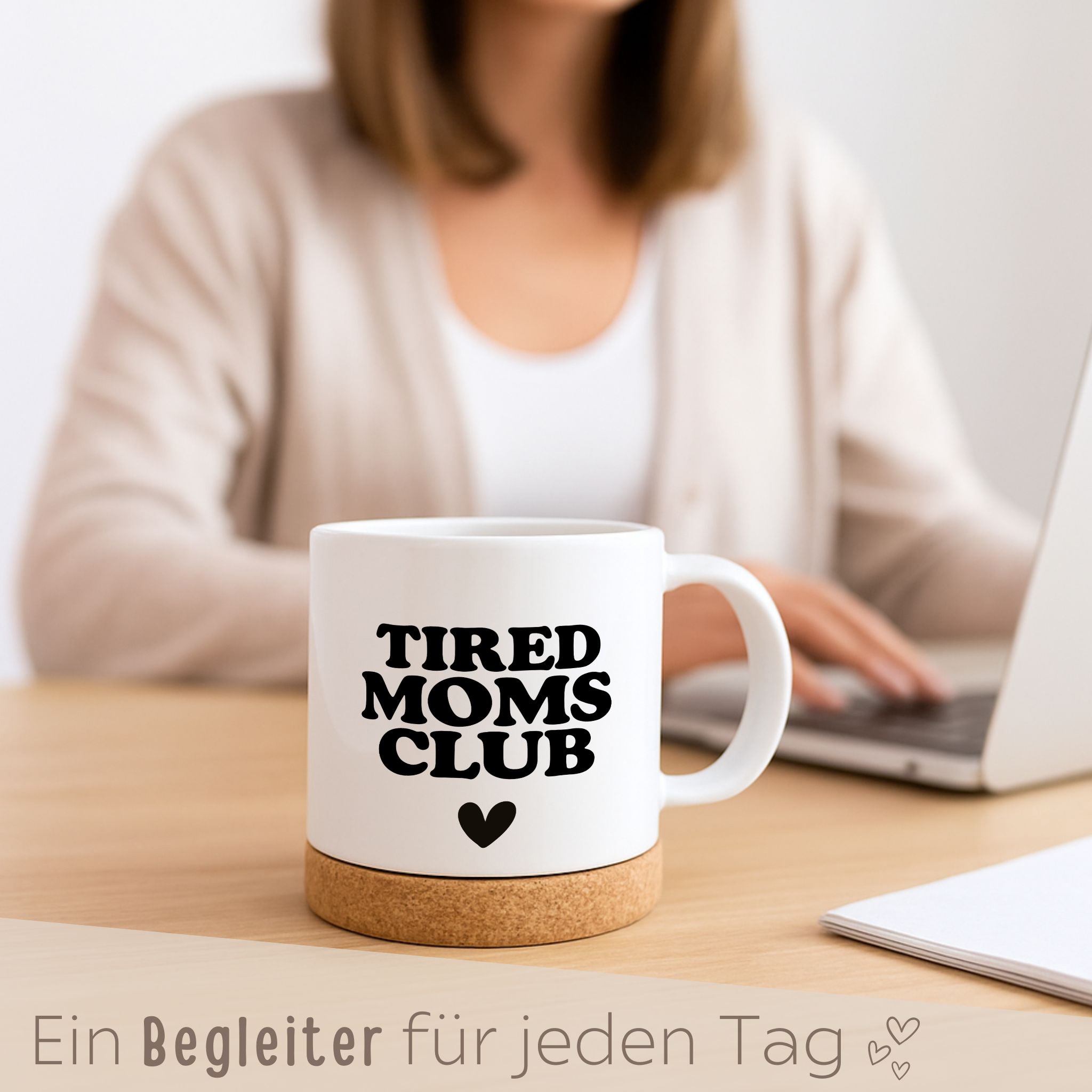 Tasse mit Korkboden - Moms Club - wunderwunsch