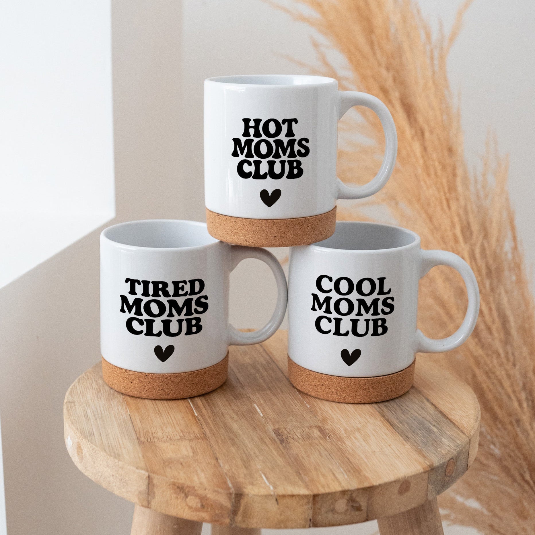 Tasse mit Korkboden - Moms Club - wunderwunsch
