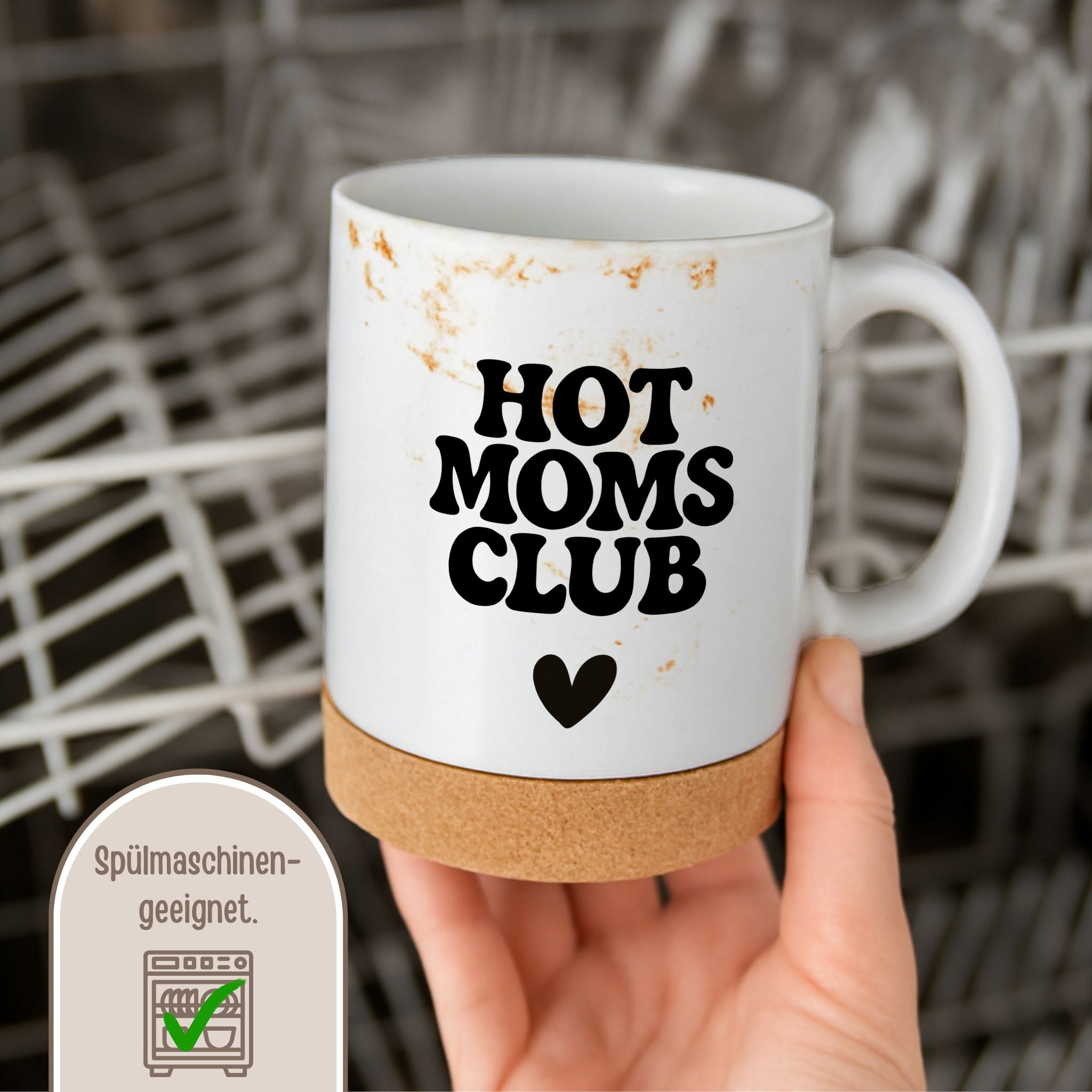Tasse mit Korkboden - Moms Club - wunderwunsch