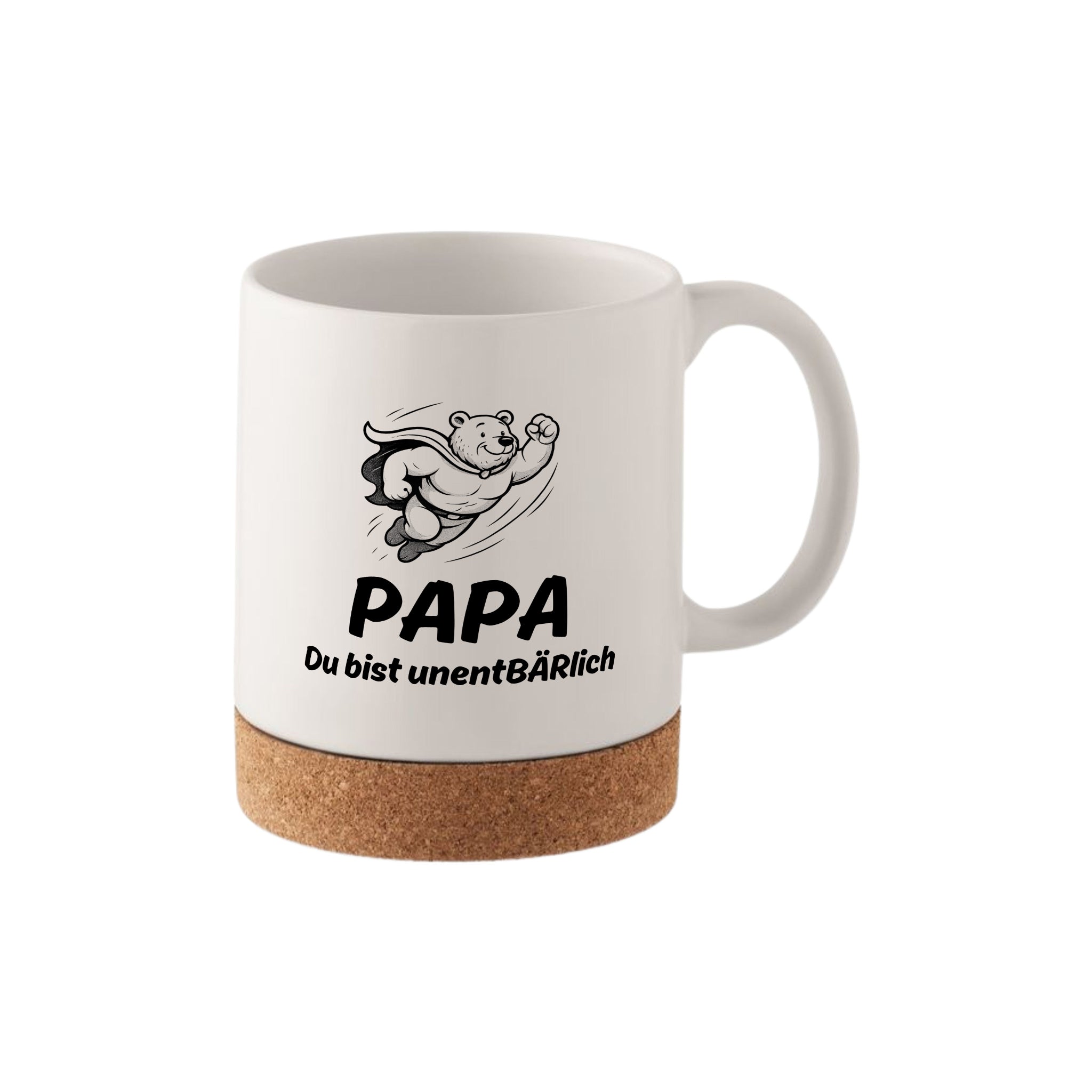 Tasse mit Korkboden - Papa du bist unentbärlich - wunderwunsch