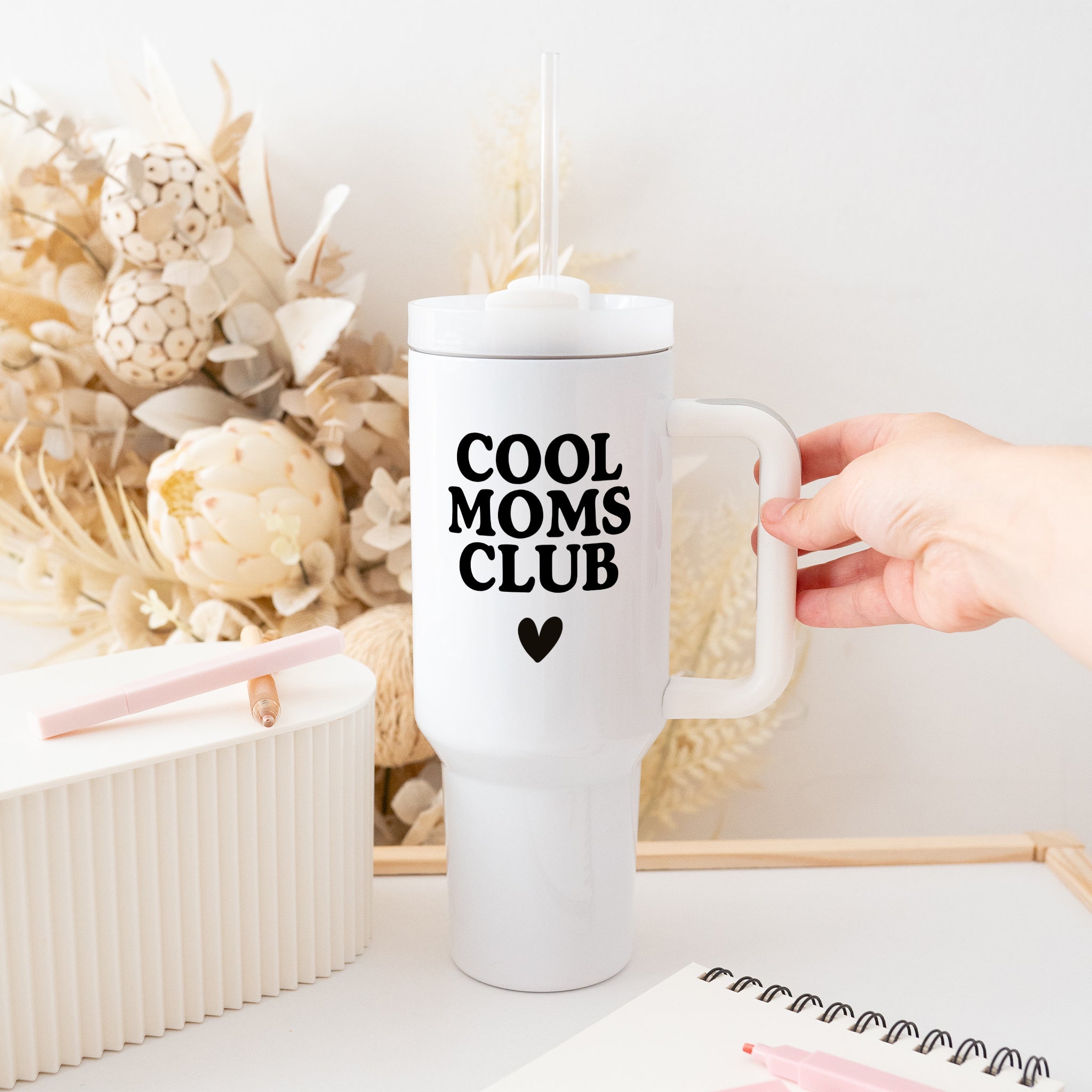 Thermobecher mit Henkel - Moms Club - wunderwunsch