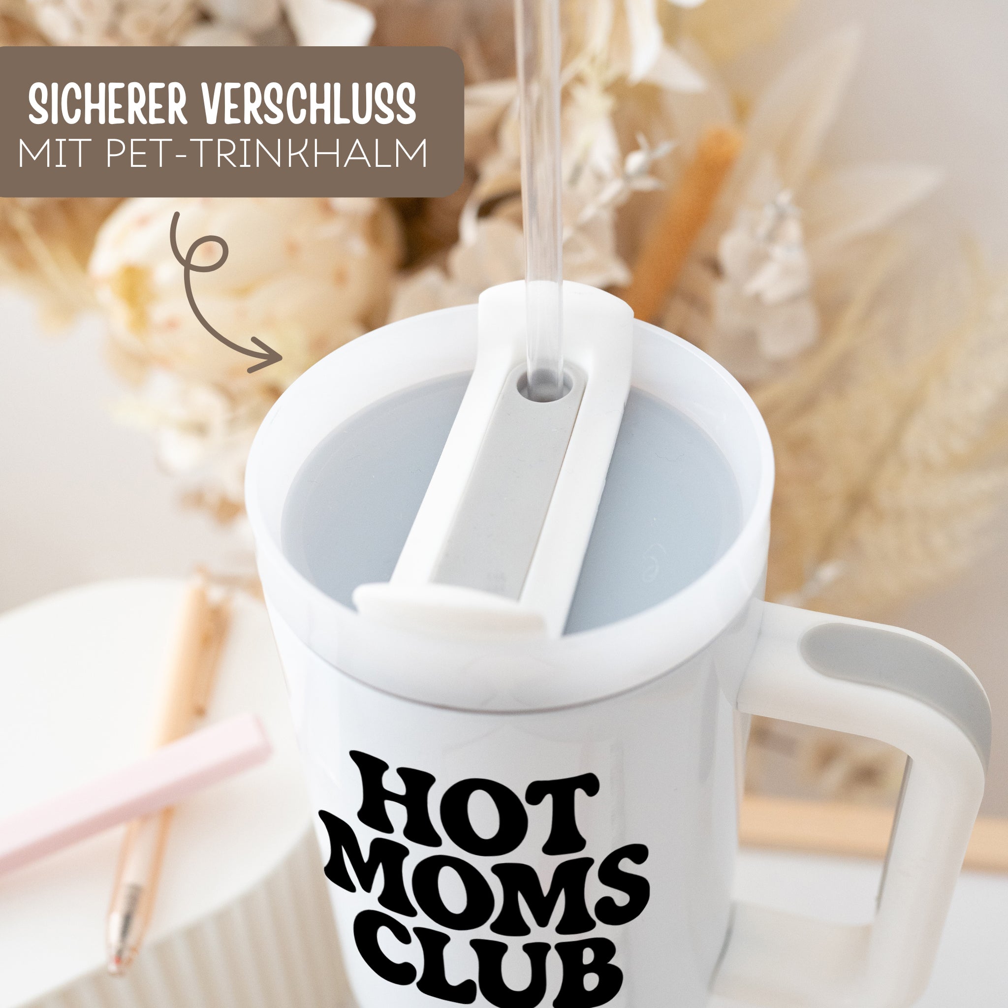 Thermobecher mit Henkel - Moms Club - wunderwunsch