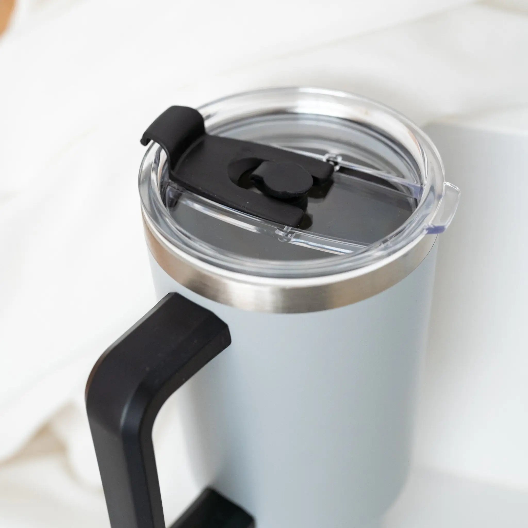 Thermobecher mit Henkel - Wunschname - wunderwunsch