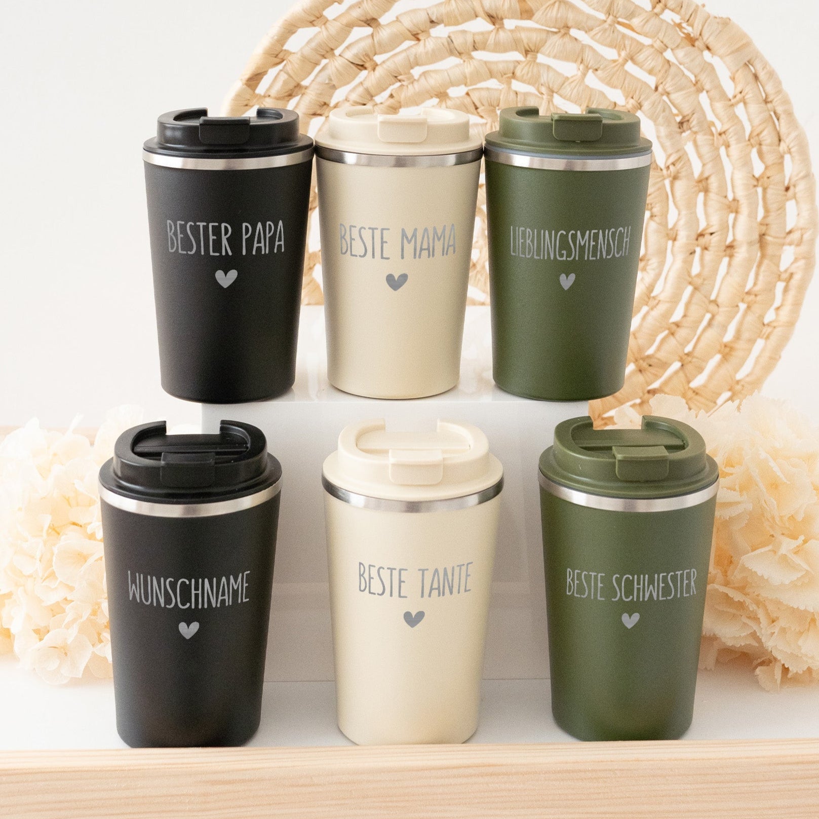 Thermobecher To - Go personalisiert - wunderwunsch