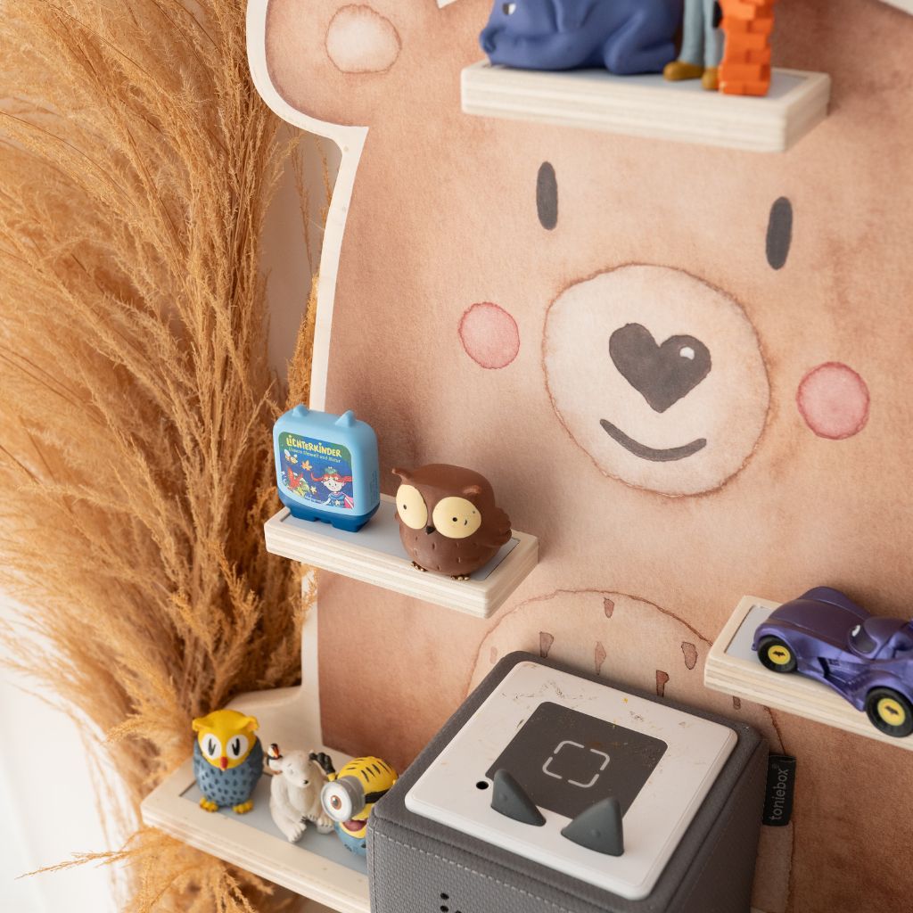 Toniebox Regal Holz - Bär Aquarell - wunderwunsch