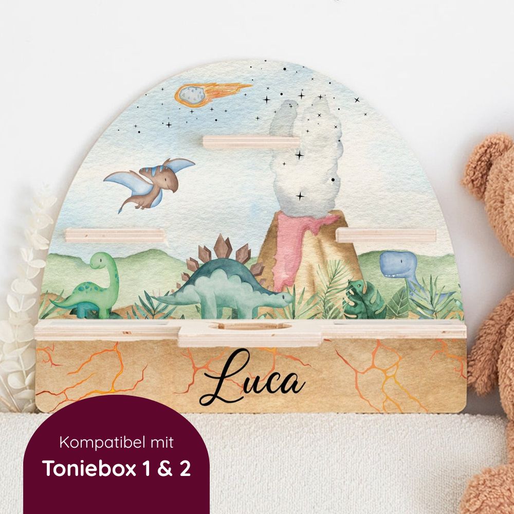 Toniebox Regal Holz - Dinos - wunderwunsch