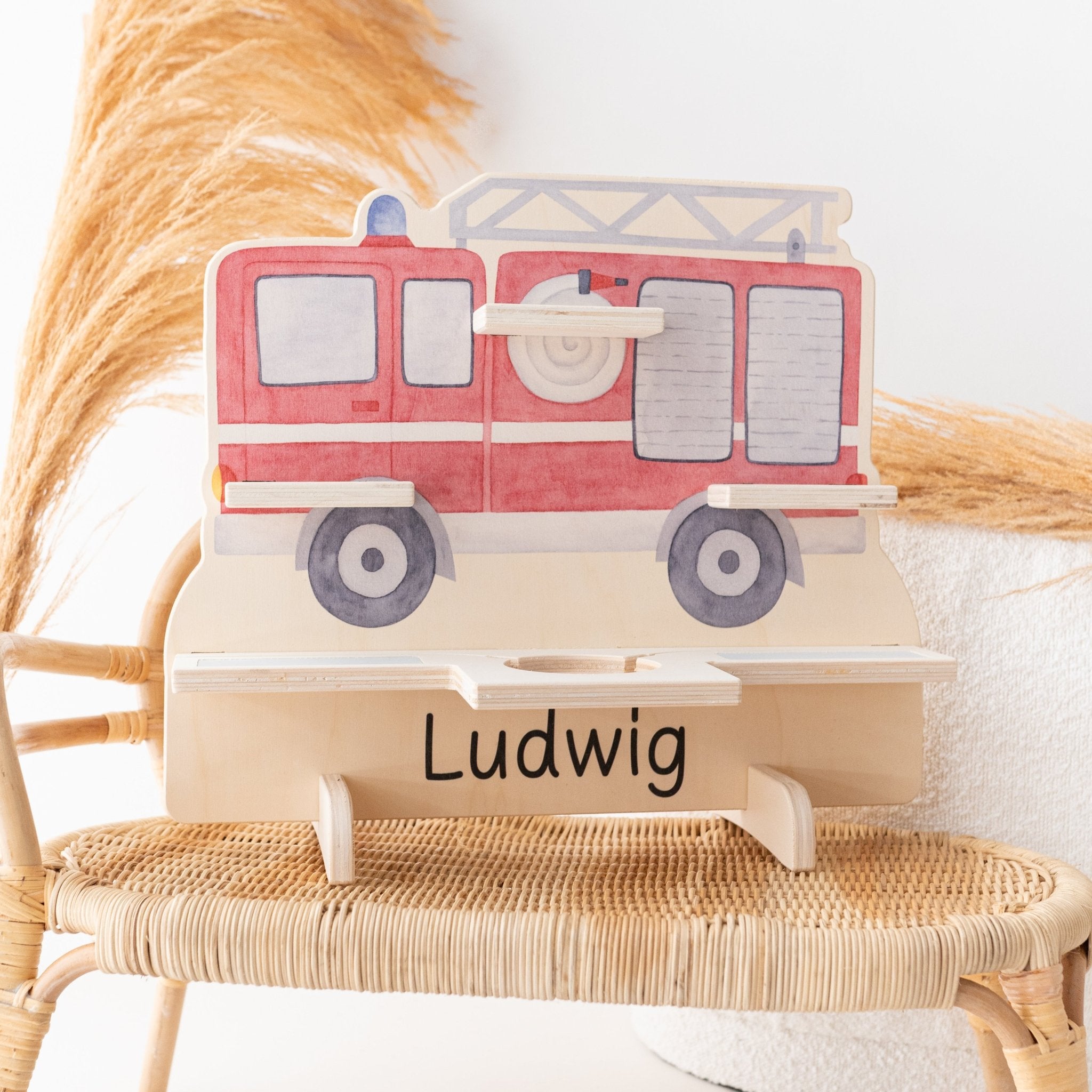 Toniebox Regal Holz - Fahrzeuge Aquarell - wunderwunsch