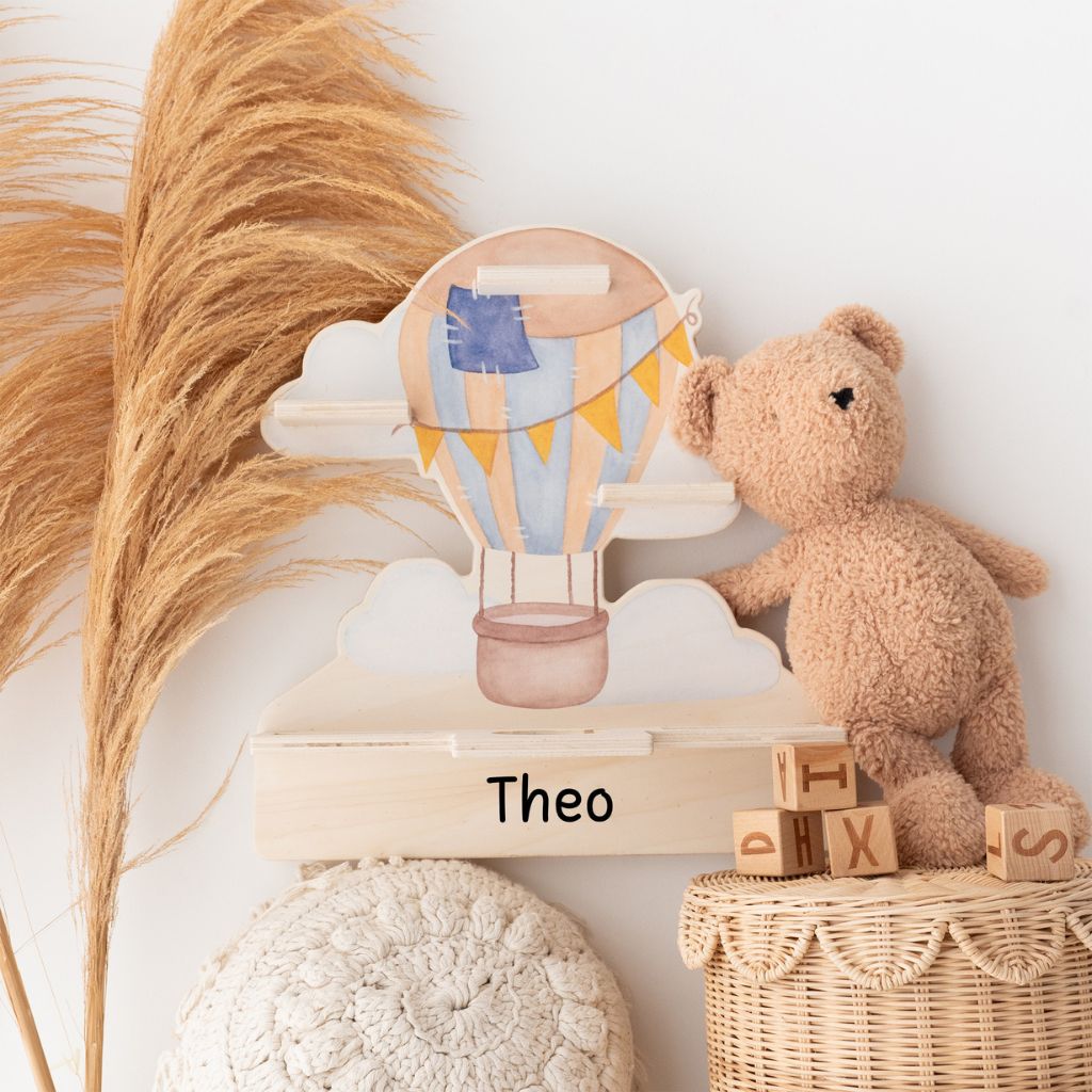 Toniebox Regal Holz - Heißluftballon Aquarell - wunderwunsch