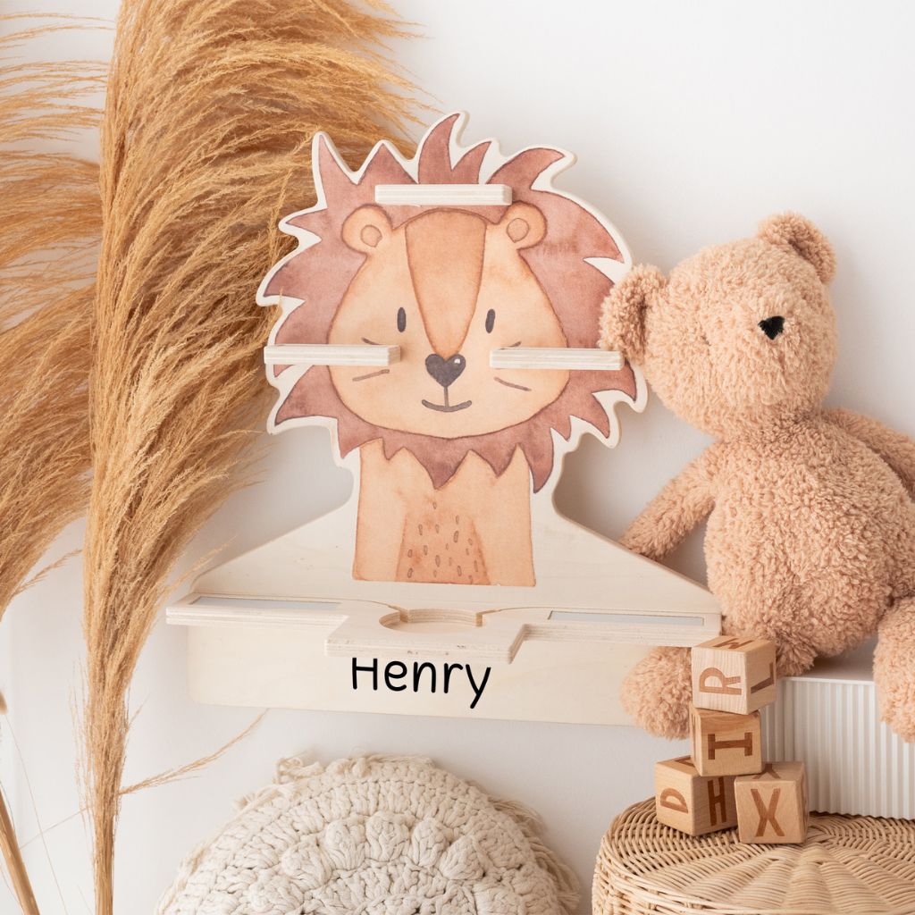 Toniebox Regal Holz - Löwe Aquarell - wunderwunsch