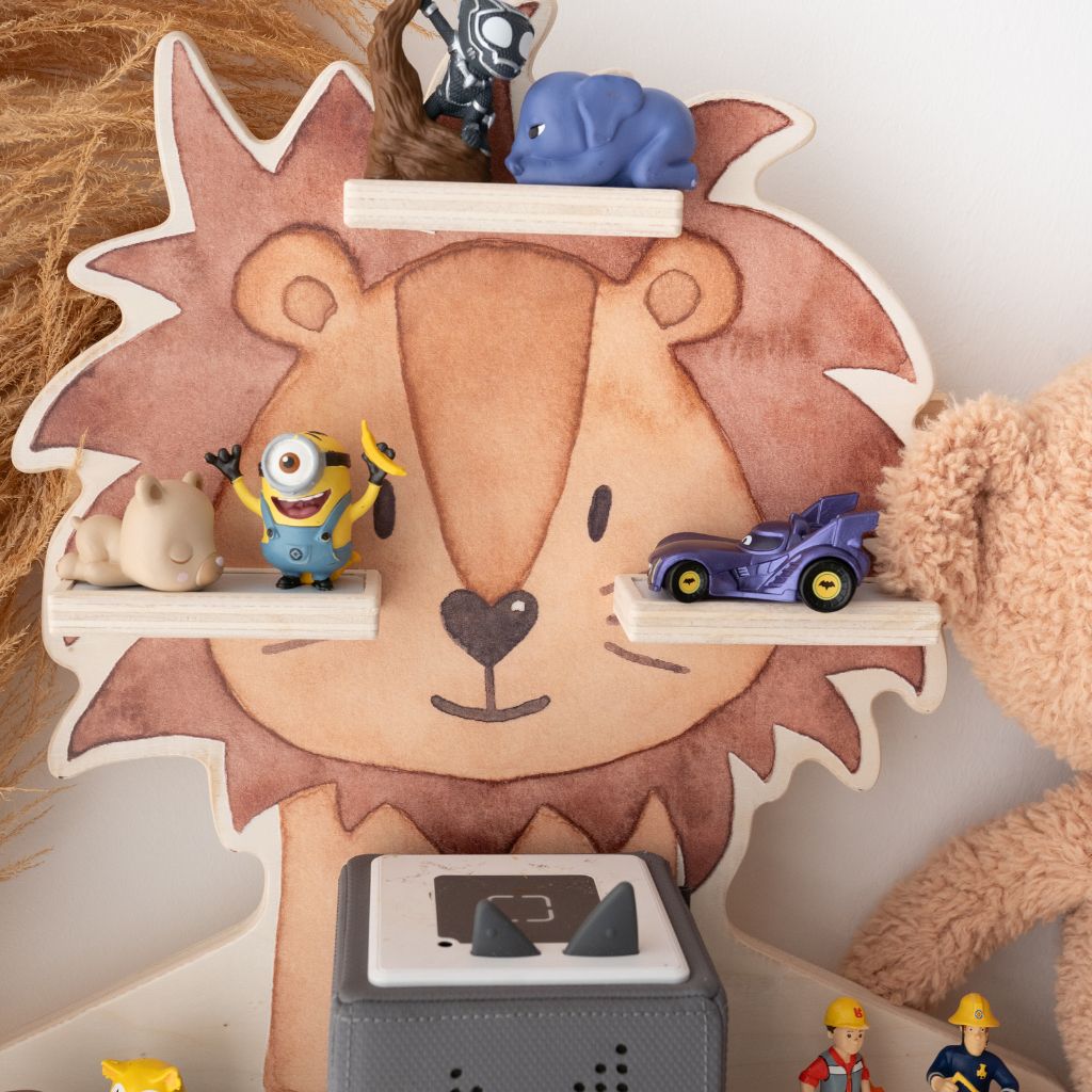 Toniebox Regal Holz - Löwe Aquarell - wunderwunsch