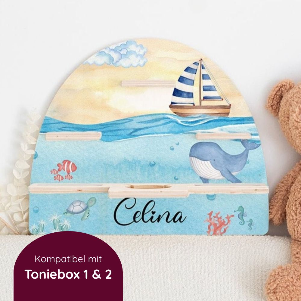Toniebox Regal Holz - Meerestiere - wunderwunsch