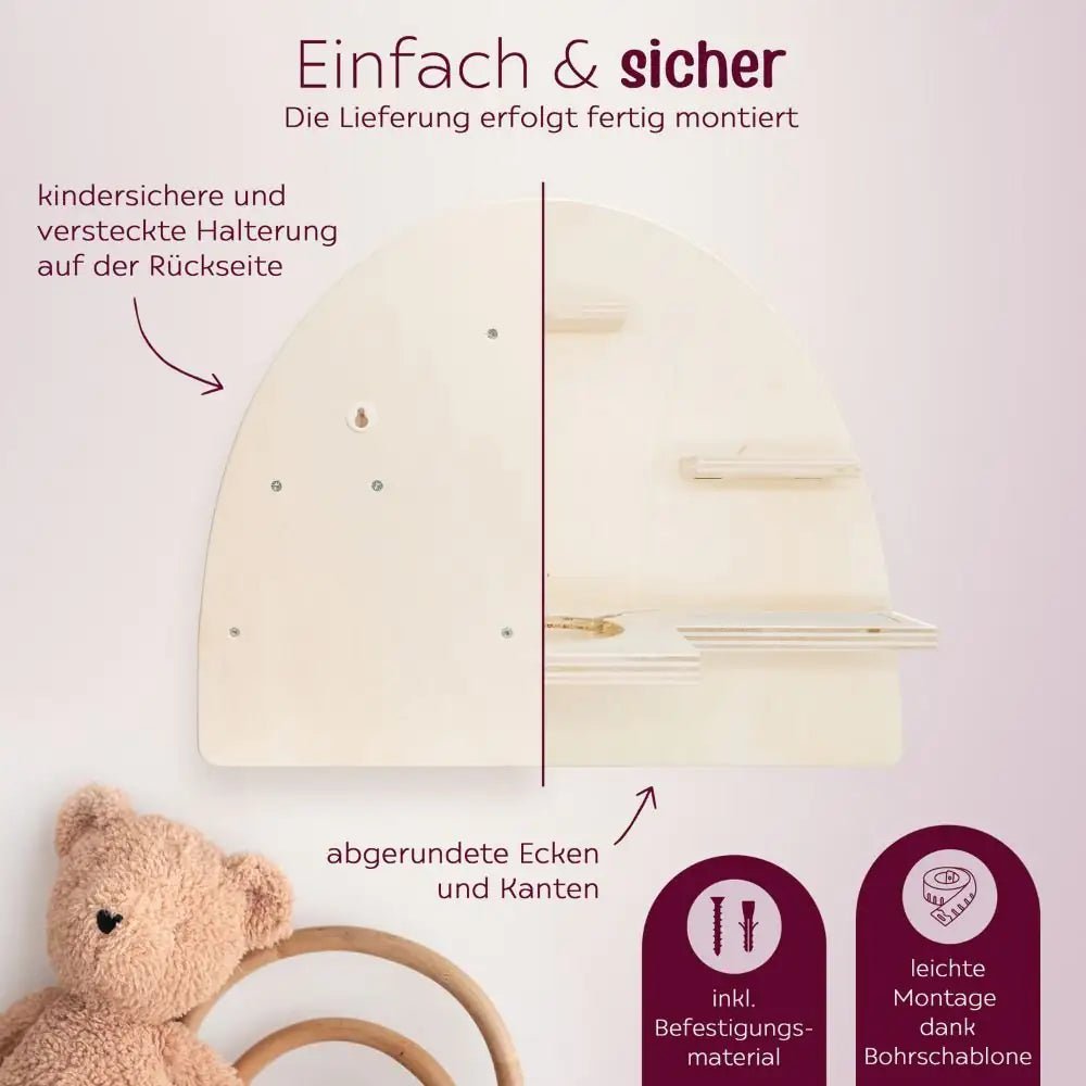 Toniebox Regal Holz - Safari - wunderwunsch