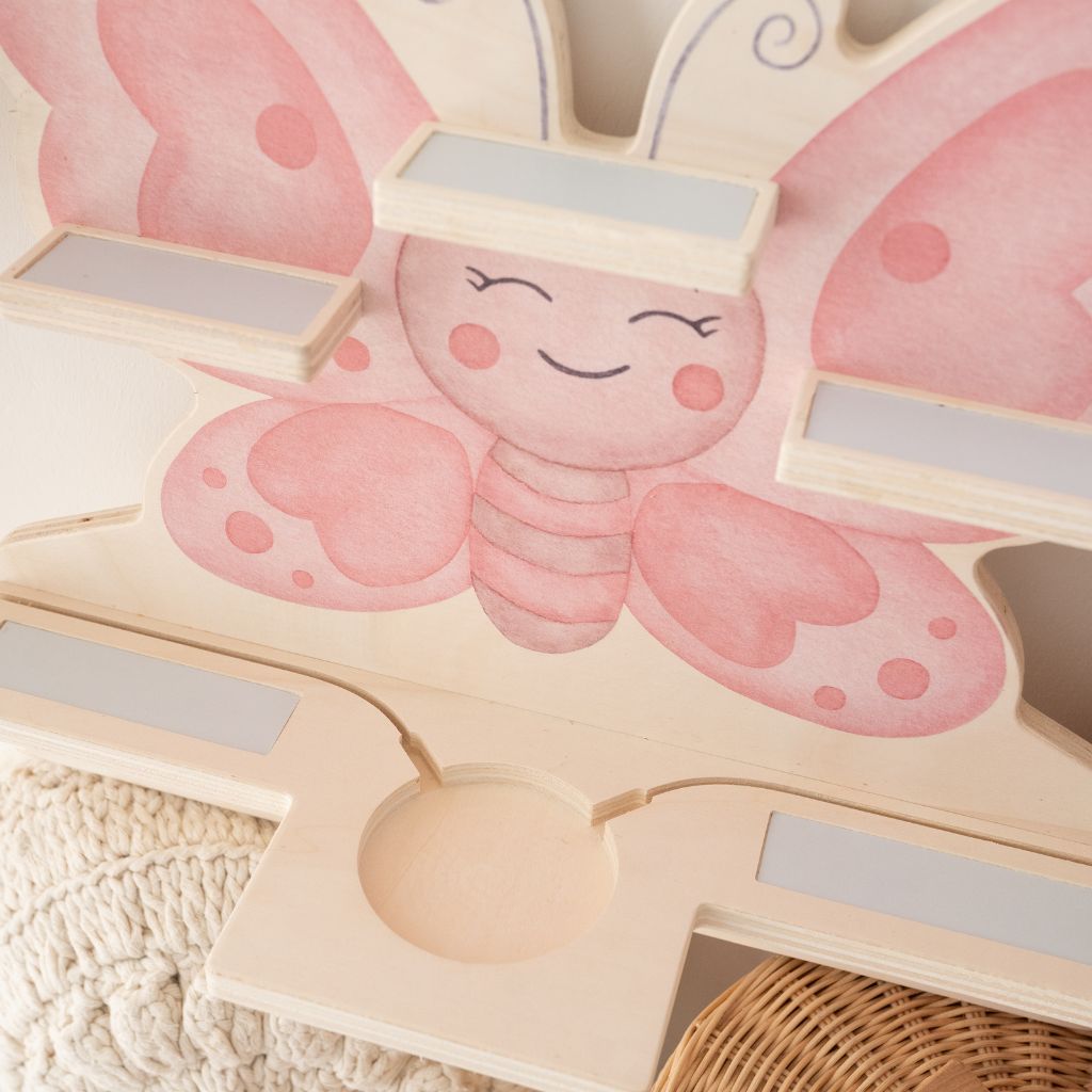 Toniebox Regal Holz - Schmetterling Aquarell - wunderwunsch