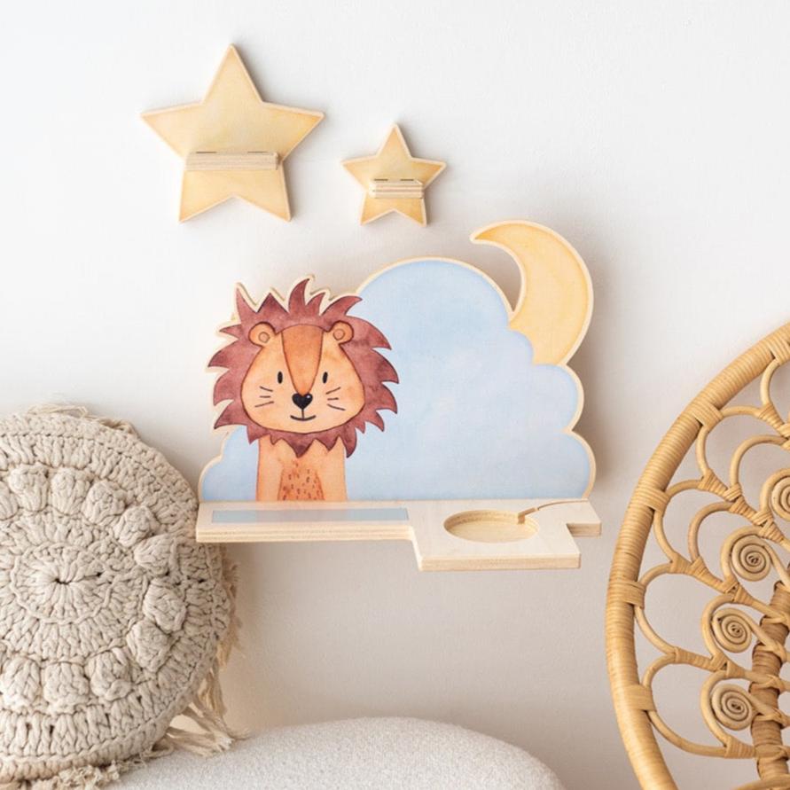 Toniebox Regal Holz - Wolkentier Aquarell - wunderwunsch