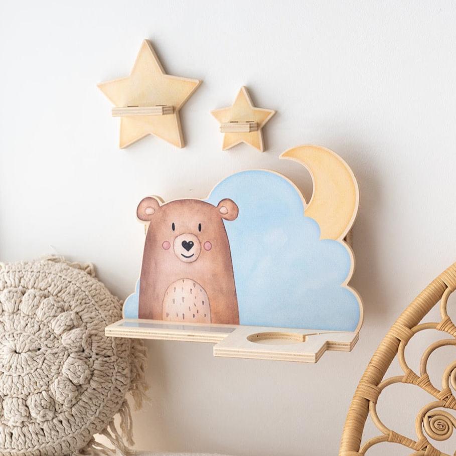 Toniebox Regal Holz - Wolkentier Aquarell - wunderwunsch