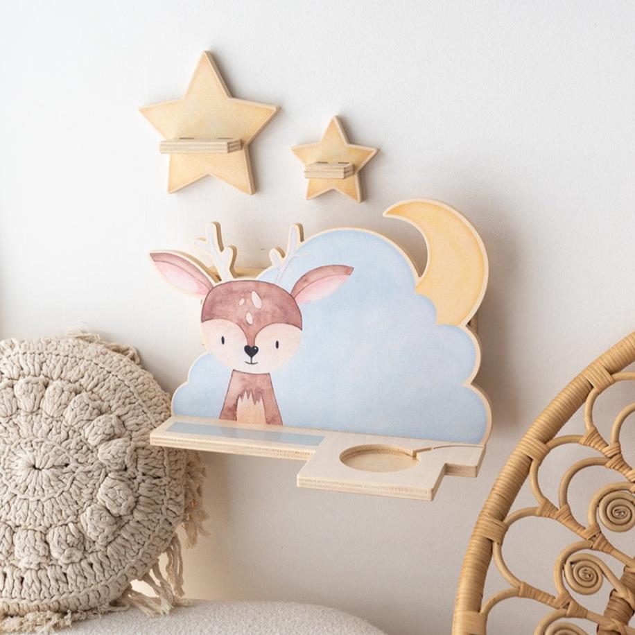 Toniebox Regal Holz - Wolkentier Aquarell - wunderwunsch