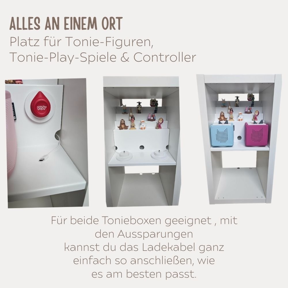 Tonieregal - Einsatz „Tribüne“ für IKEA® Kallax - Regal - wunderwunsch