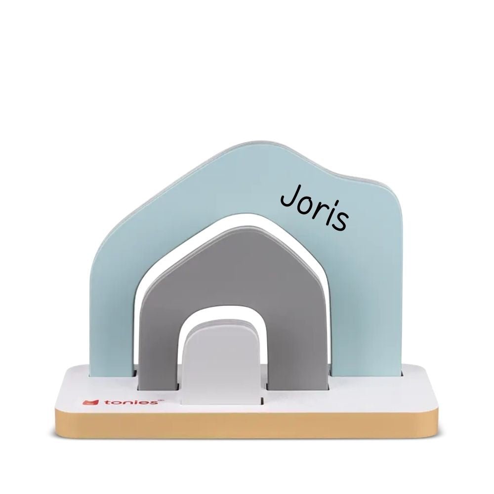 TONIES® Mini Standregal personalisierbar - Regenbogen, Berg, Haus - wunderwunsch