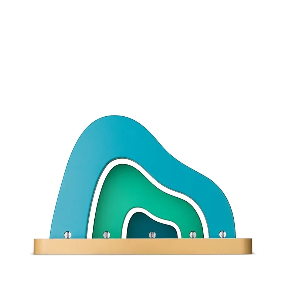 TONIES® Mini Standregal personalisierbar - Regenbogen, Berg, Haus - wunderwunsch