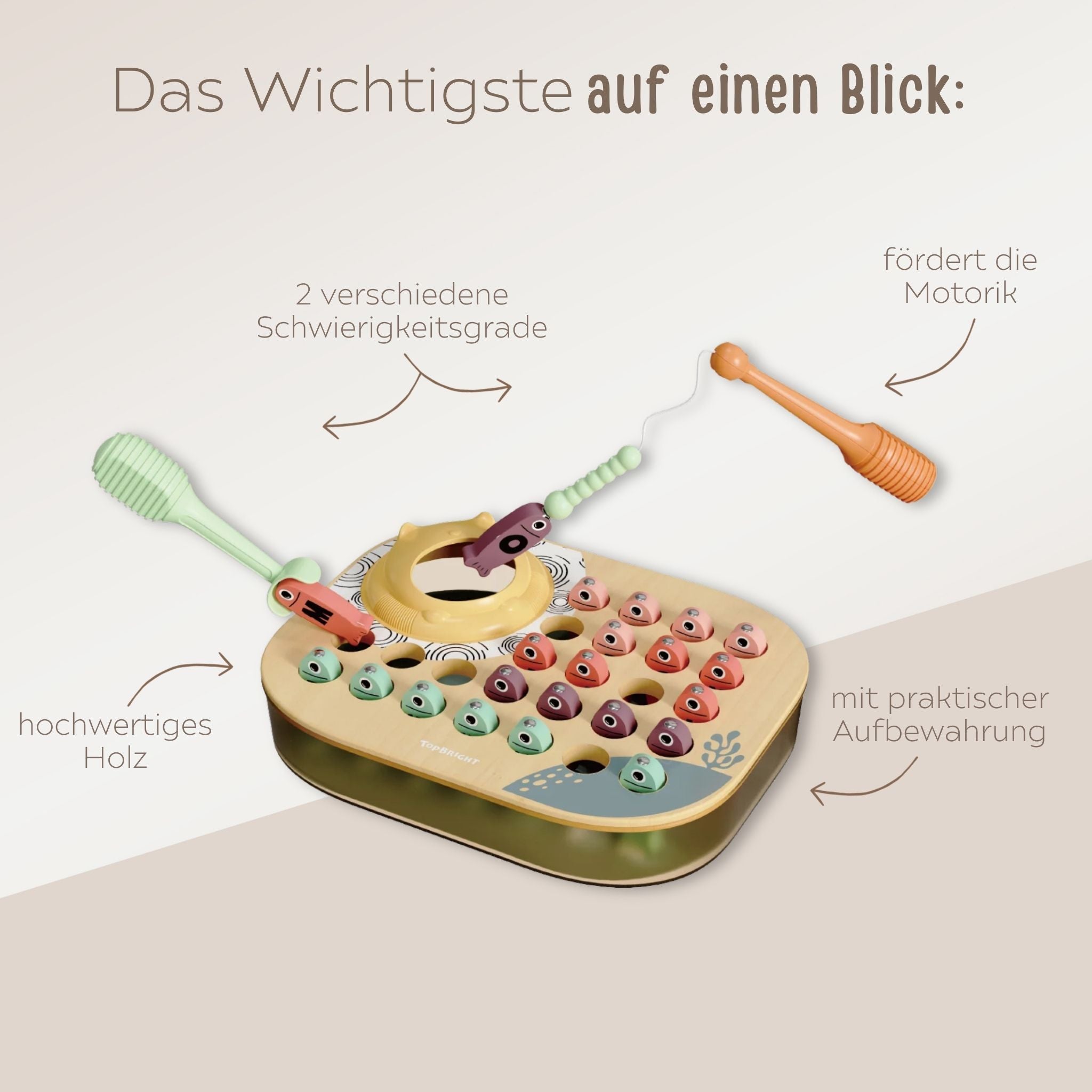 TOP BRIGHT Angelspiel ABC personalisiert - wunderwunsch