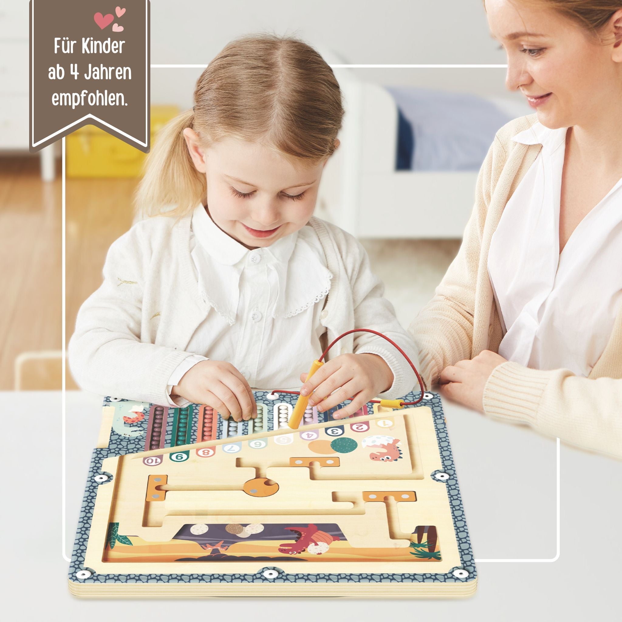 TOP BRIGHT Labyrinth - Spiel - Einhorn & Dino - wunderwunsch