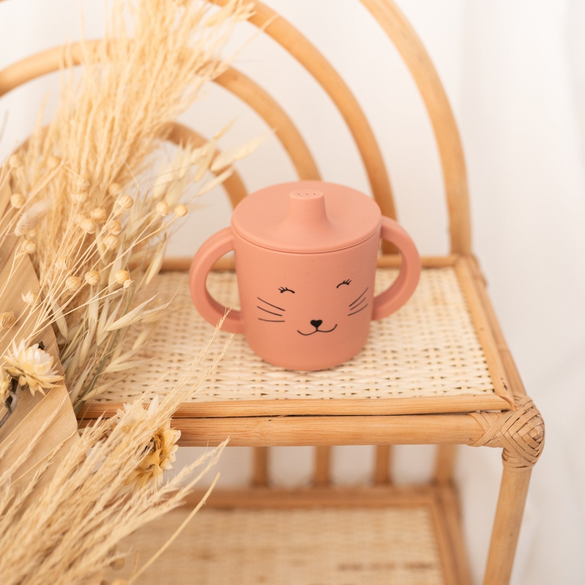 Trinklernbecher Silikon personalisiert - Tiere Trixie - wunderwunsch